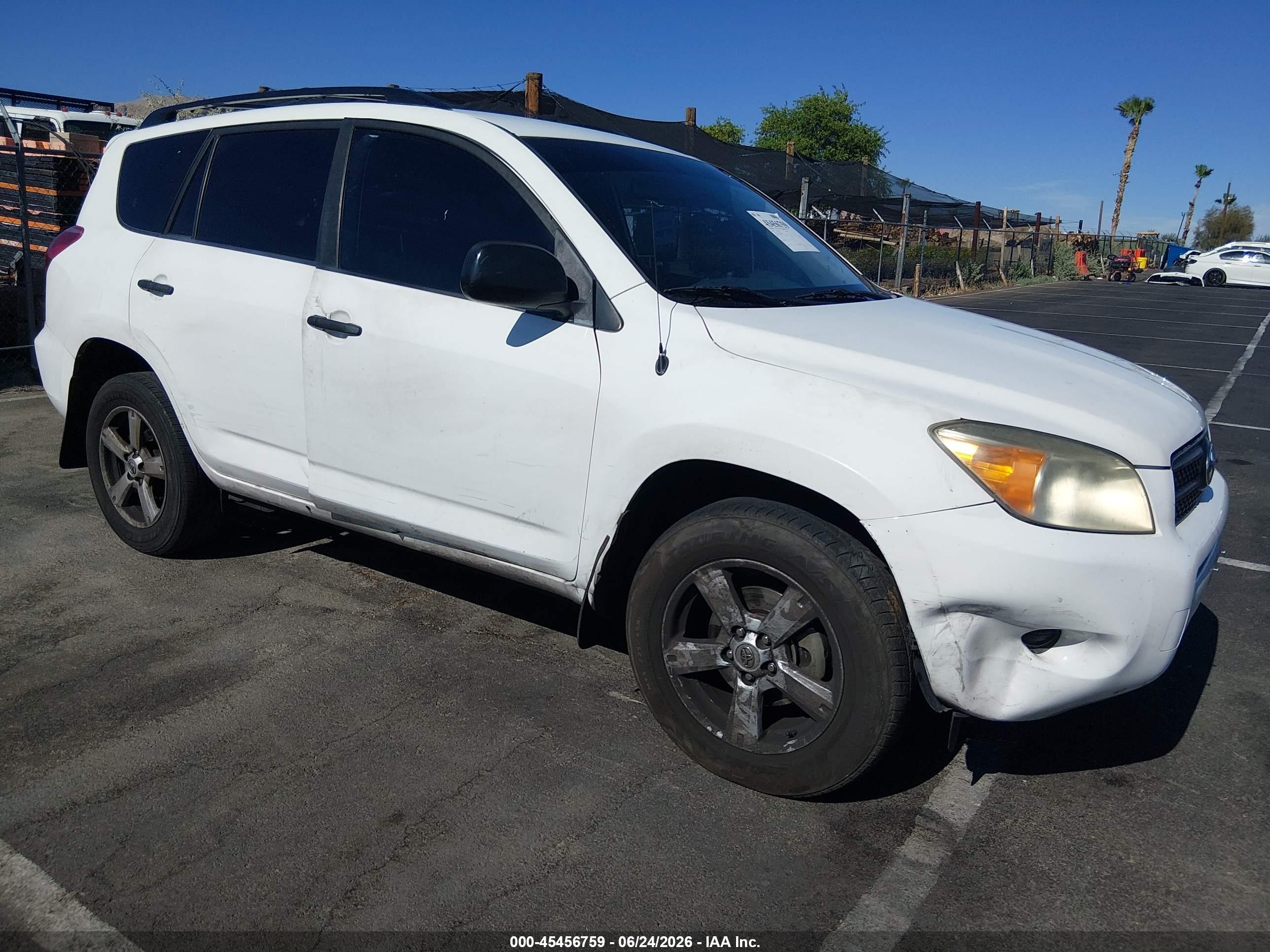 2008 Toyota Rav4 Base V6 White vin: JTMZK33VX85016957