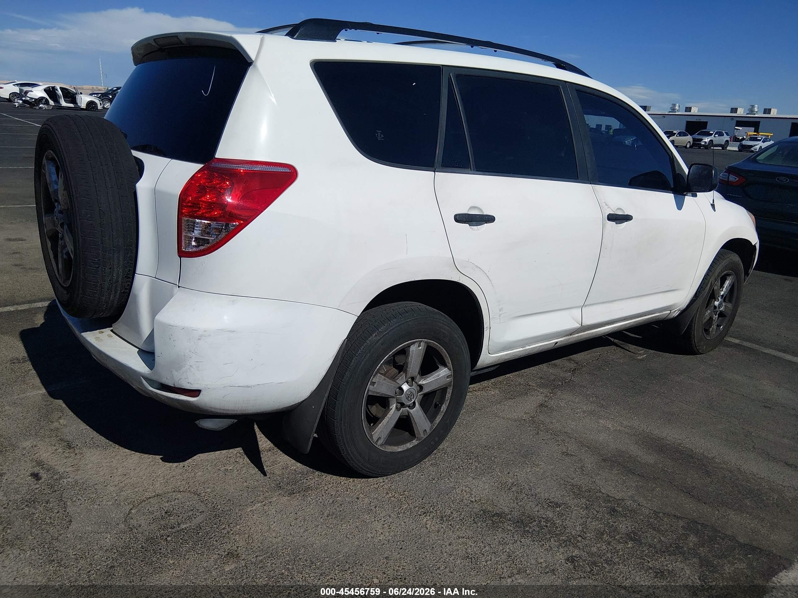 2008 Toyota Rav4 Base V6 White vin: JTMZK33VX85016957