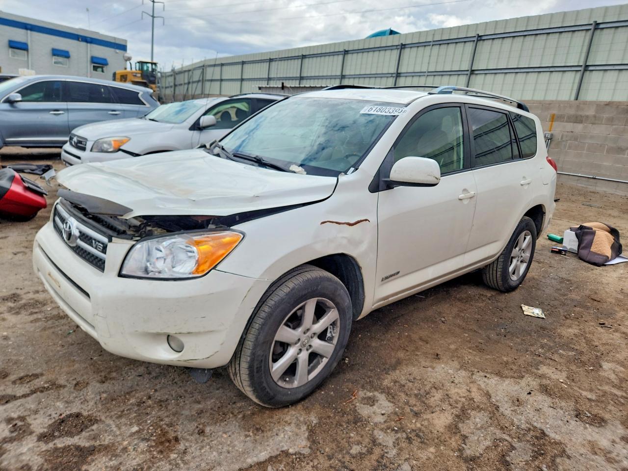 2008 Toyota Rav4 Limited White vin: JTMZK34V385018709