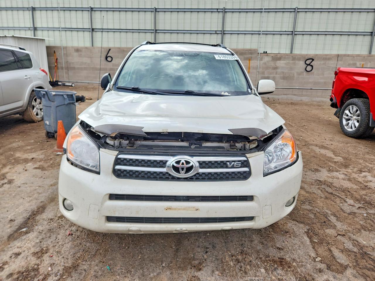 2008 Toyota Rav4 Limited White vin: JTMZK34V385018709