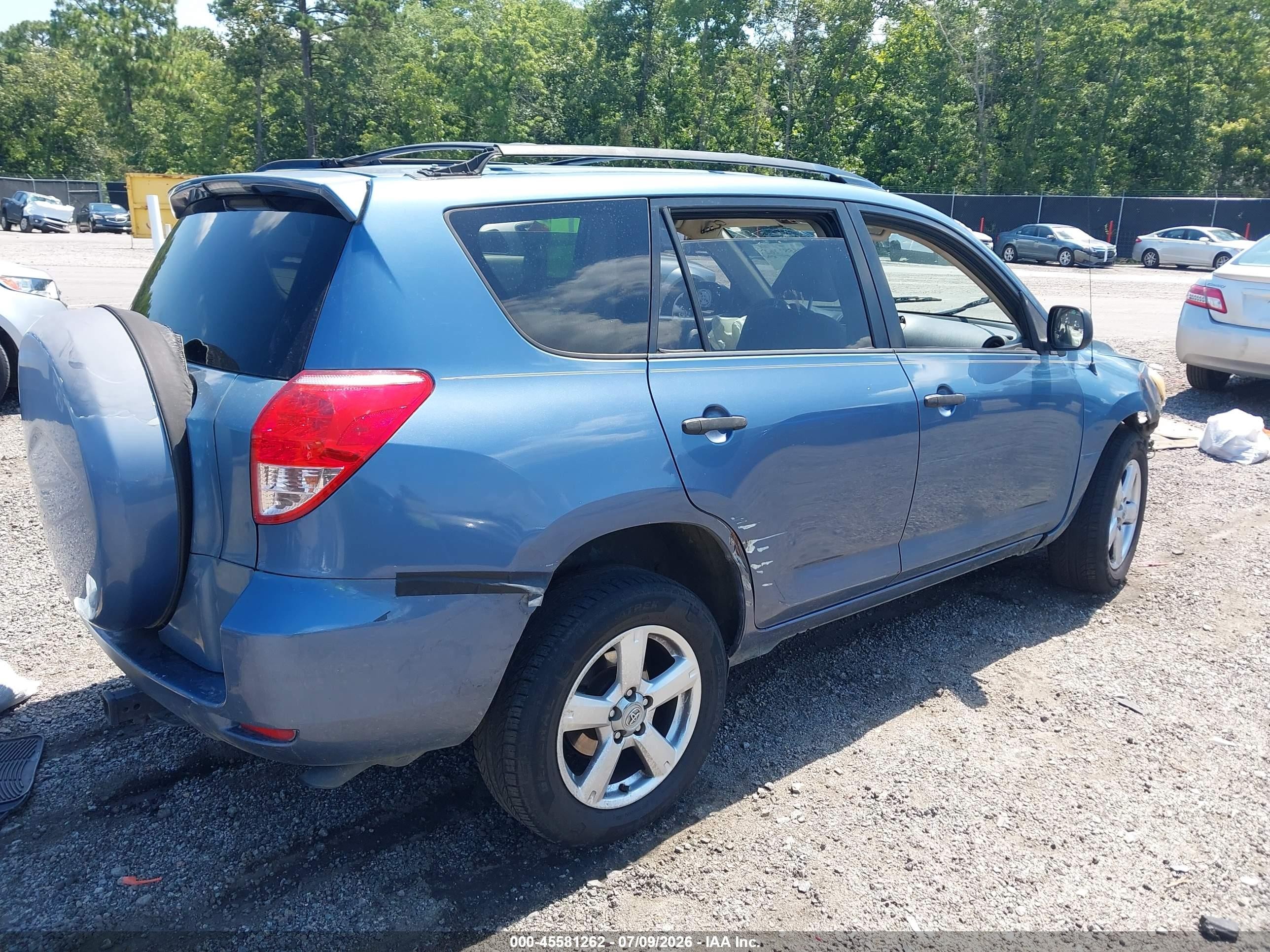 2007 Toyota Rav4 Base V6 (a5) Blue vin: JTMZK35V375011112