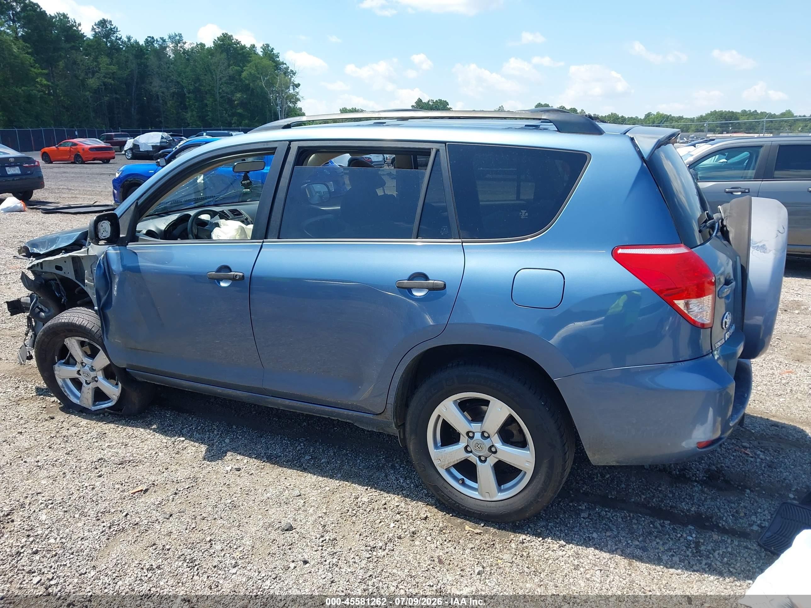 2007 Toyota Rav4 Base V6 (a5) Blue vin: JTMZK35V375011112