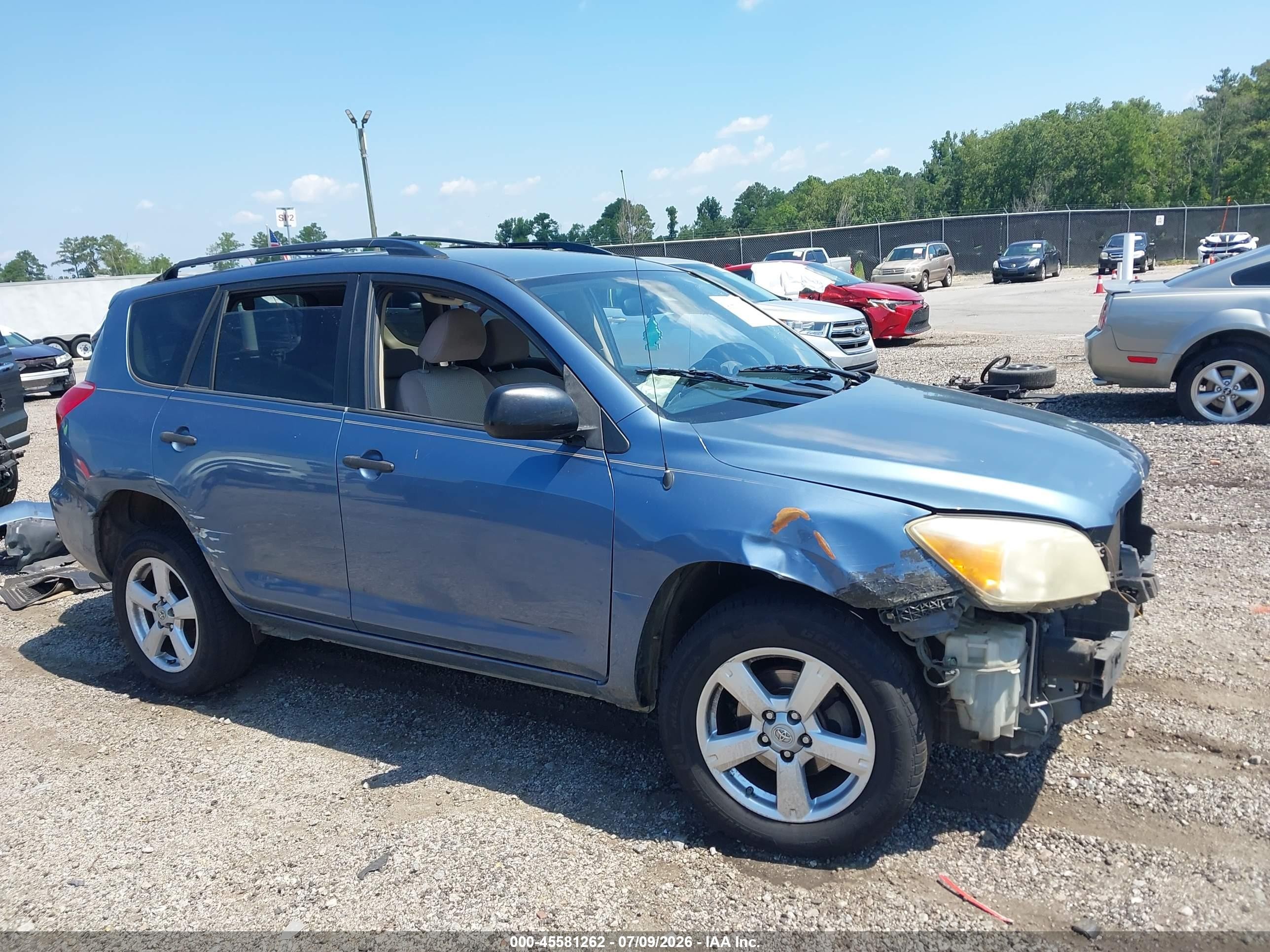 2007 Toyota Rav4 Base V6 (a5) Blue vin: JTMZK35V375011112