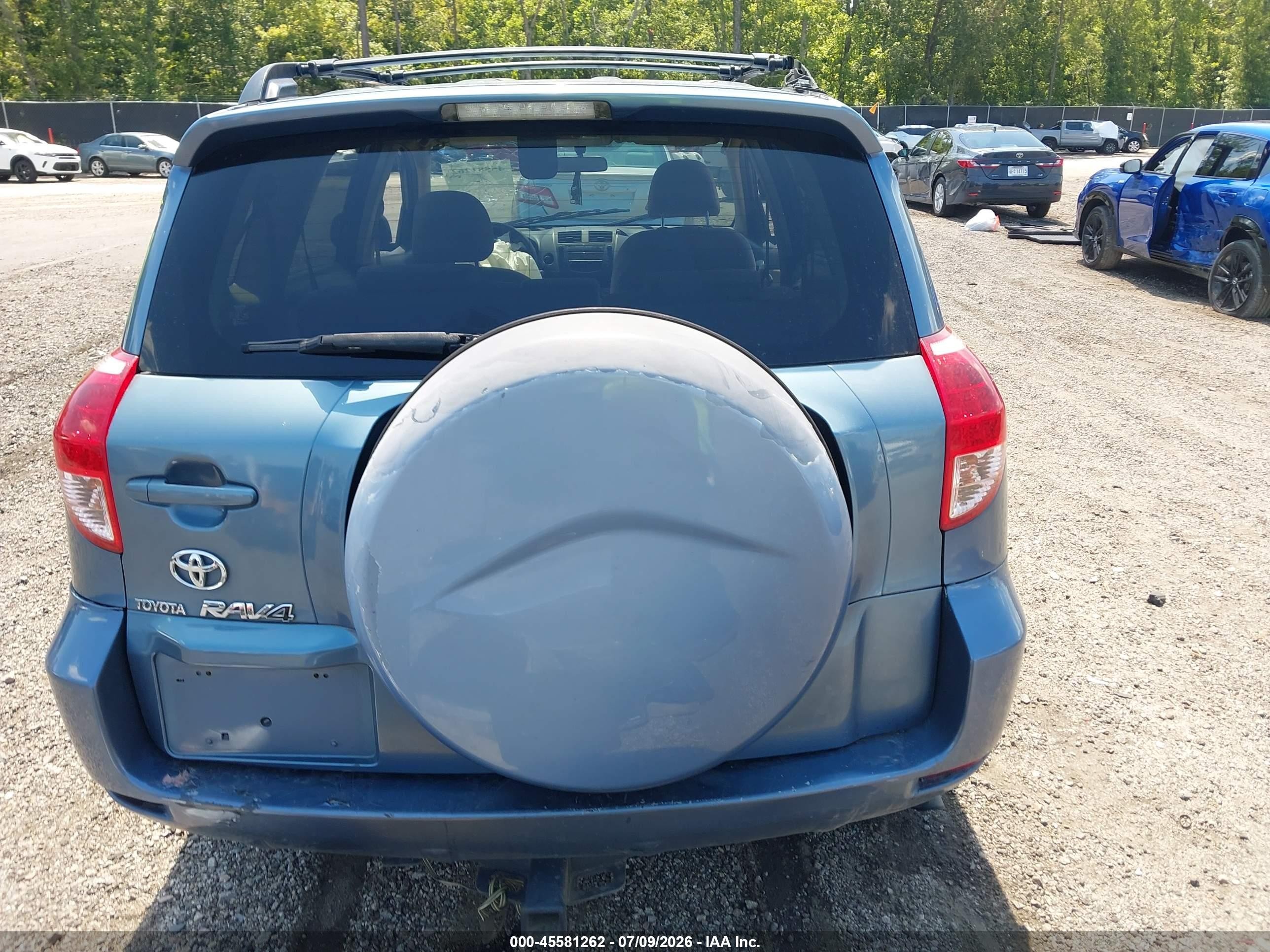 2007 Toyota Rav4 Base V6 (a5) Blue vin: JTMZK35V375011112