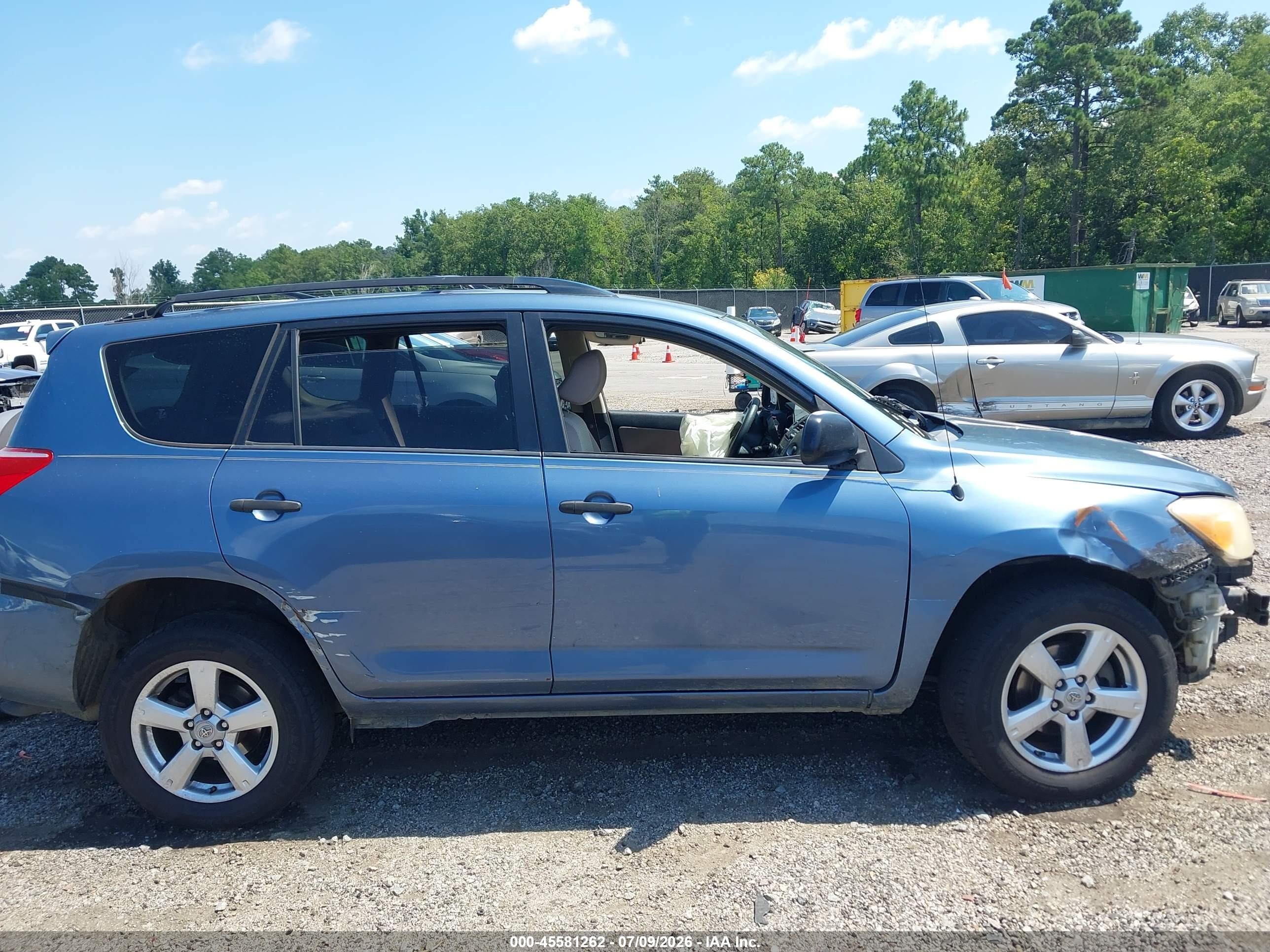 2007 Toyota Rav4 Base V6 (a5) Blue vin: JTMZK35V375011112