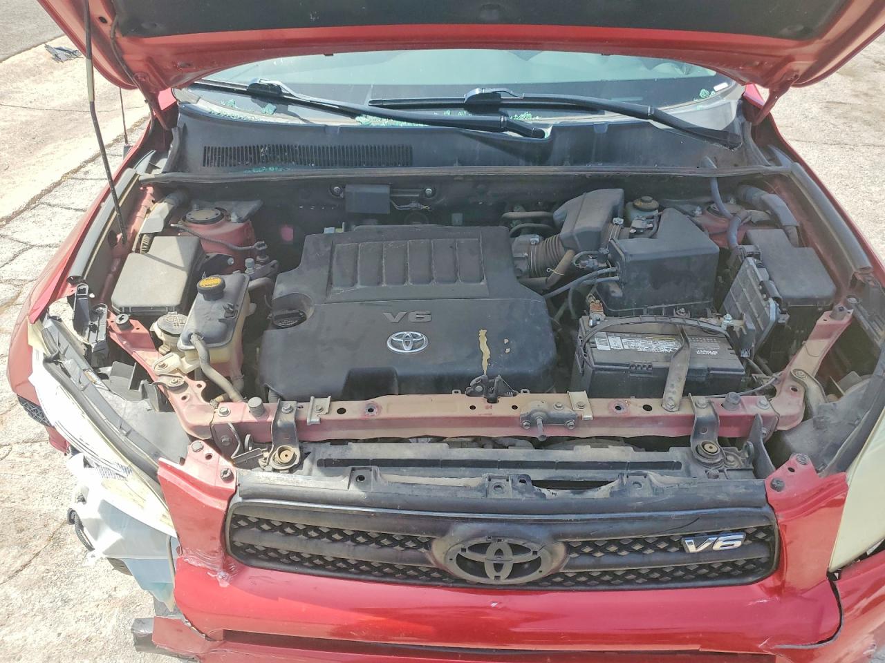 2006 Toyota Rav4 Base Красный vin: JTMZK35V565005150