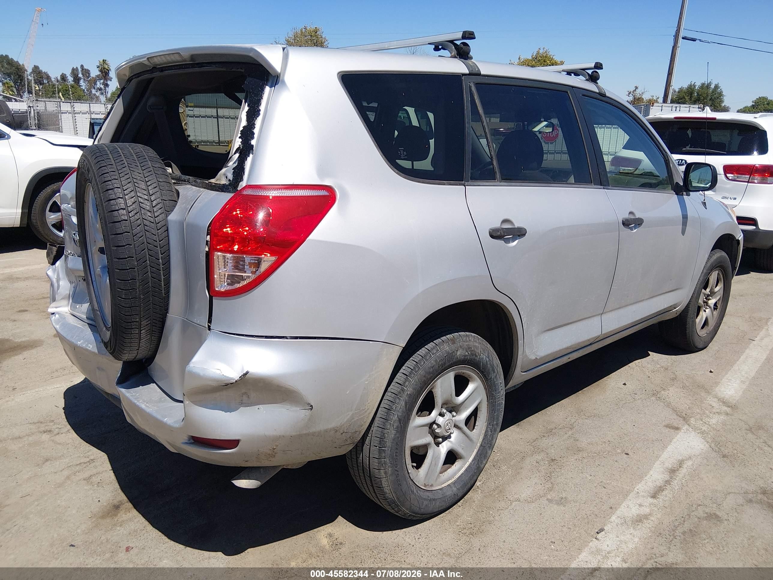 2008 Toyota Rav4 Base V6 Silver vin: JTMZK35V685018878