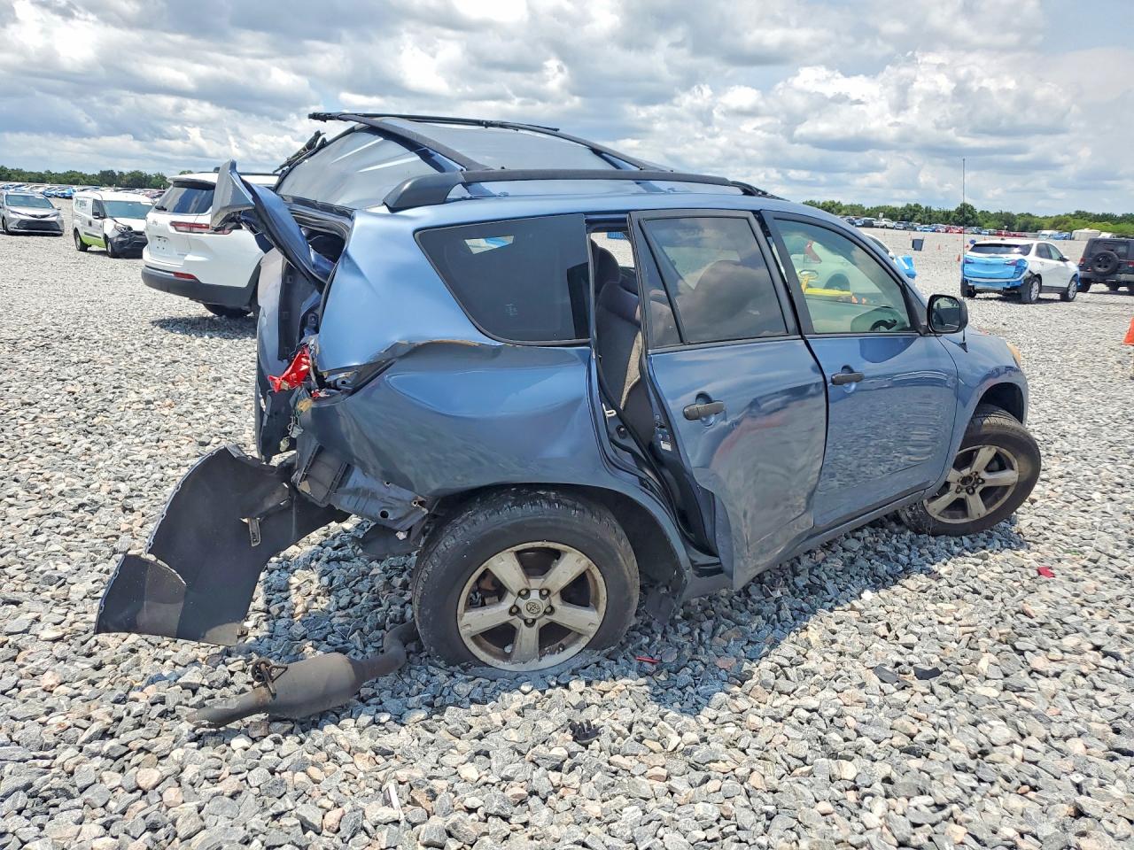 2007 Toyota Rav4 Base Blue vin: JTMZK35V875014331