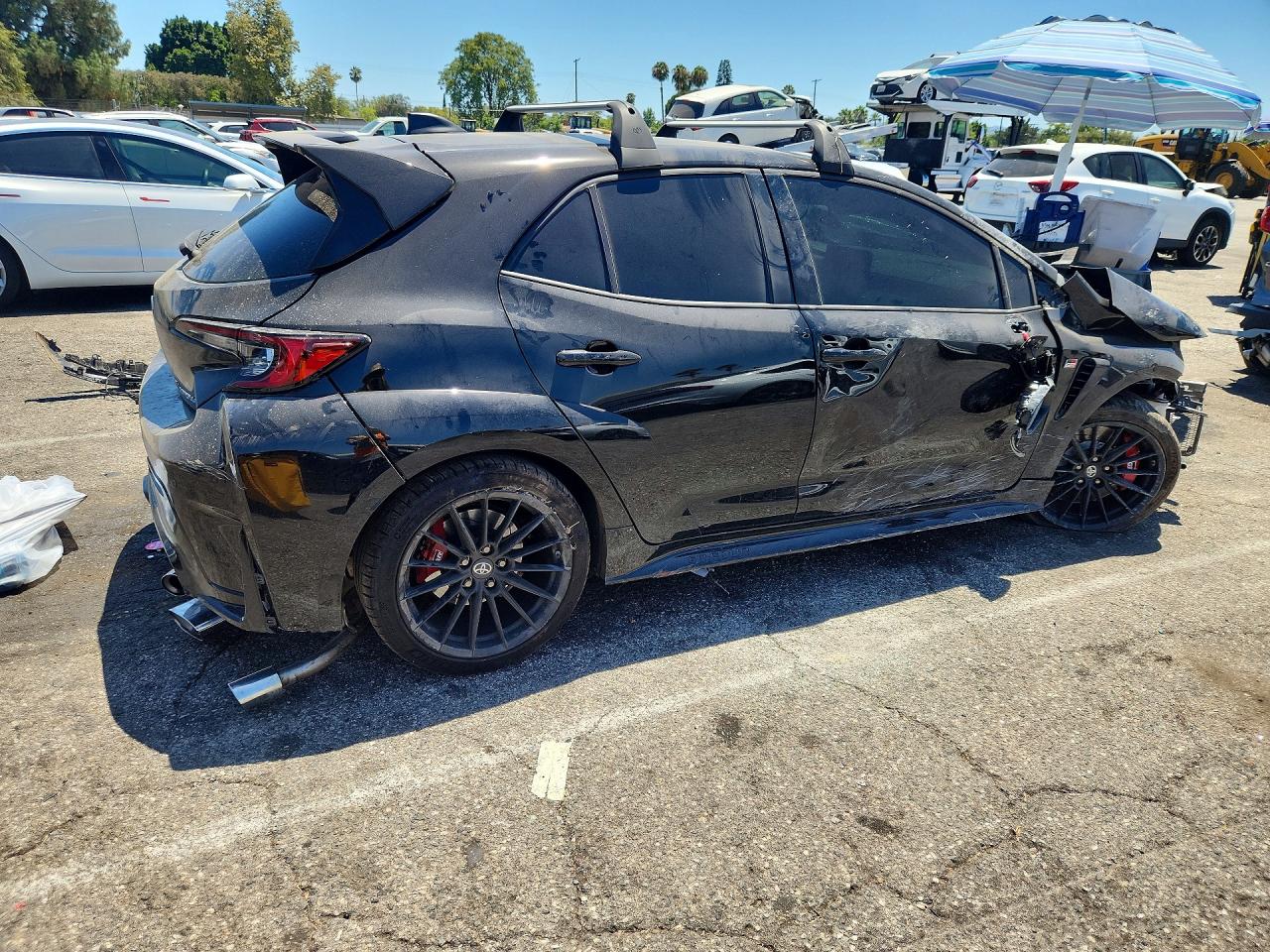2025 Toyota Gr Corolla Premium Plus Black vin: JTNABAAE5SA023328
