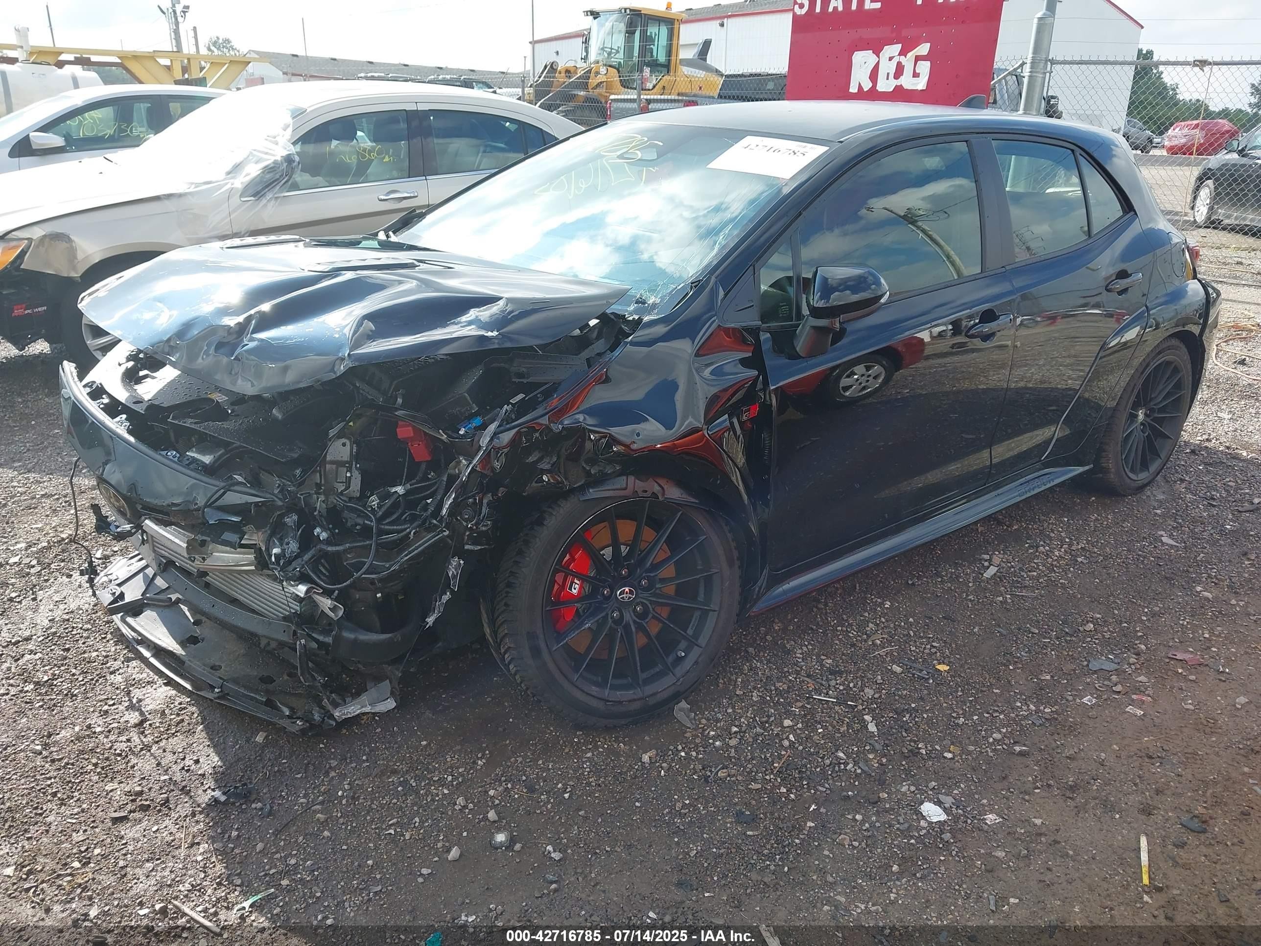 2025 Toyota Gr Corolla Premium Plus Black vin: JTNABAAE9SA016382