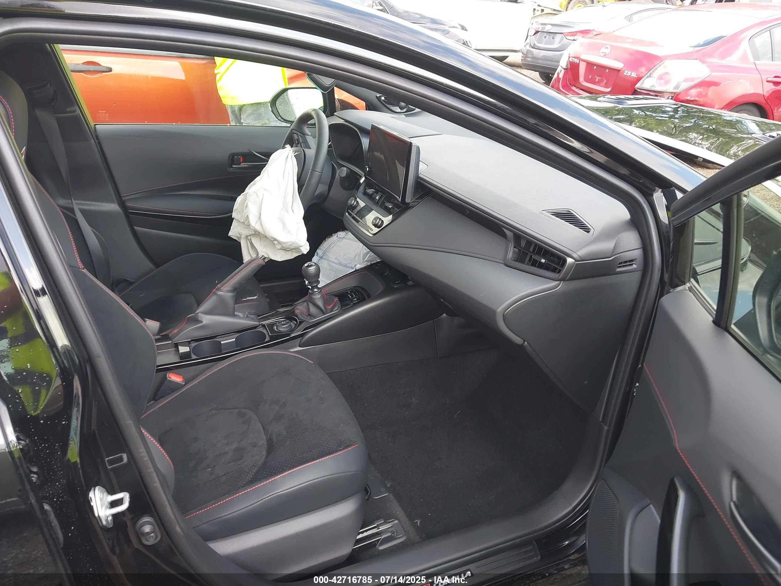 2025 Toyota Gr Corolla Premium Plus Black vin: JTNABAAE9SA016382