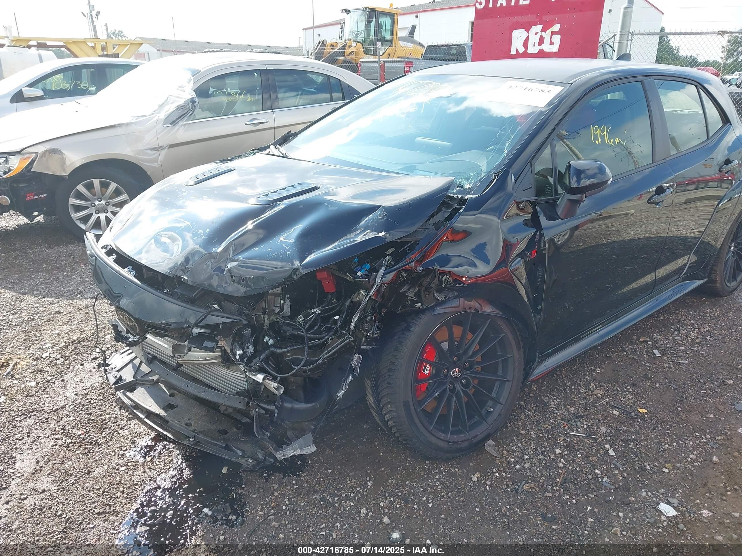 2025 Toyota Gr Corolla Premium Plus Black vin: JTNABAAE9SA016382