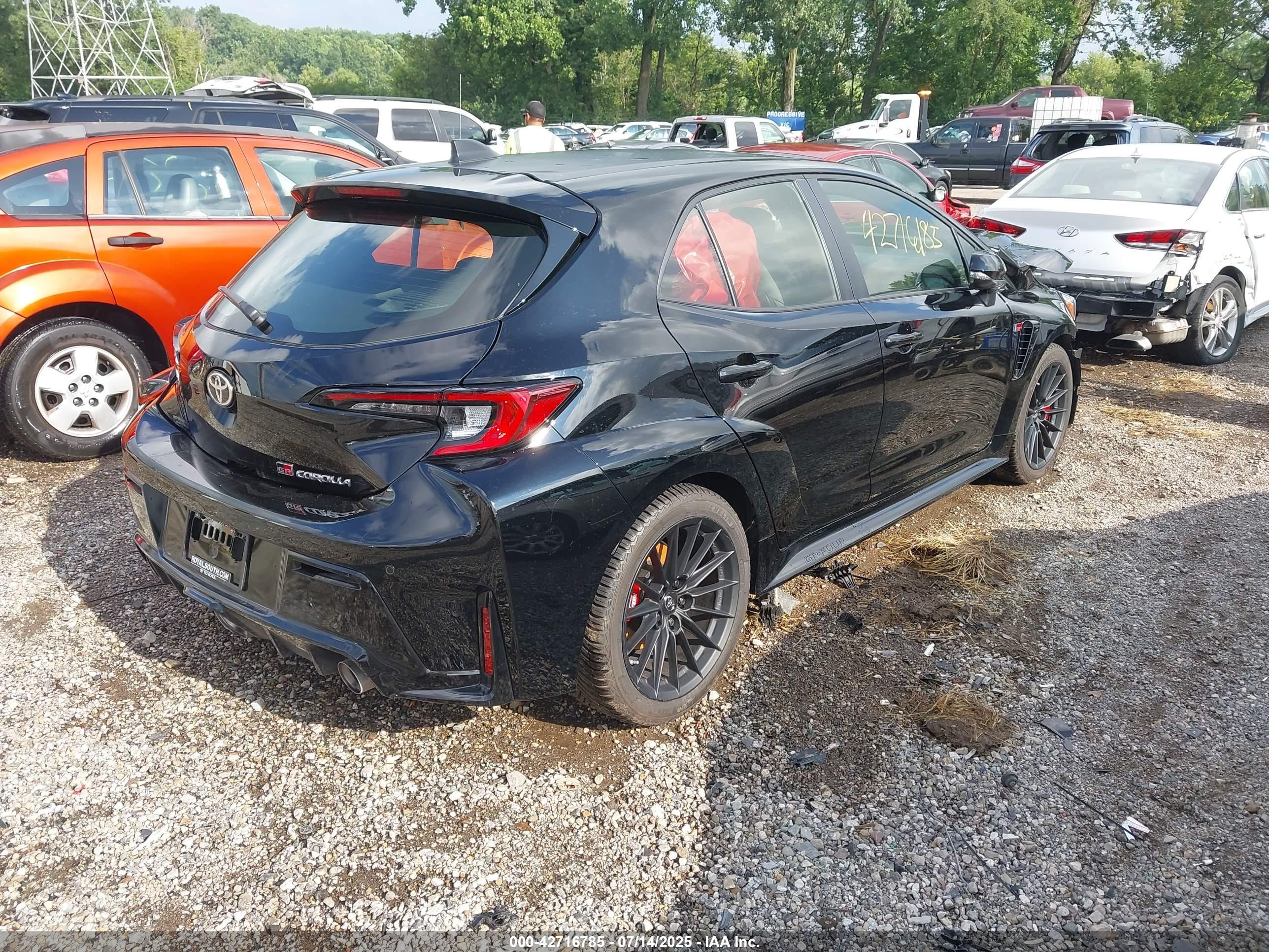 2025 Toyota Gr Corolla Premium Plus Black vin: JTNABAAE9SA016382