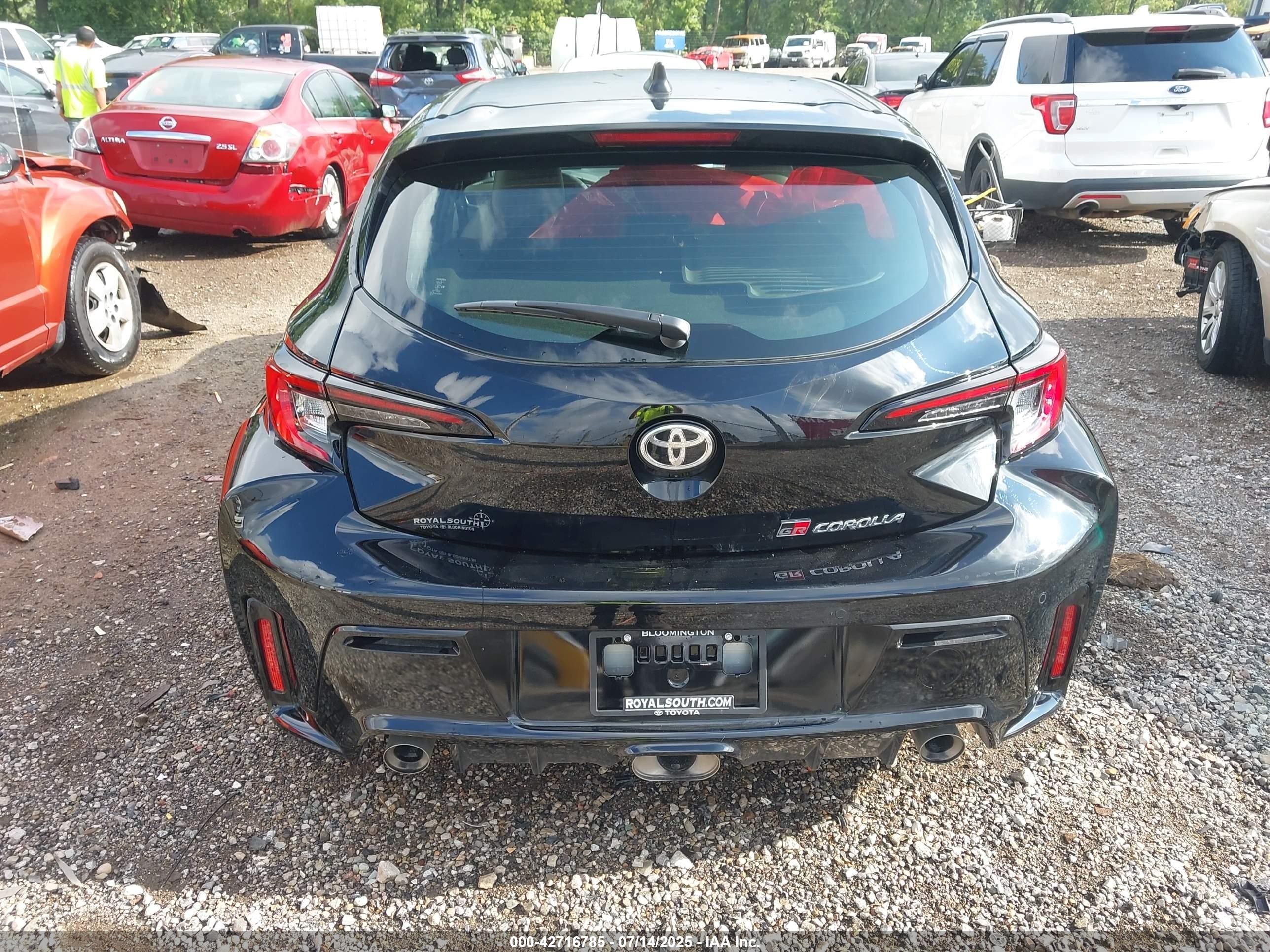 2025 Toyota Gr Corolla Premium Plus Black vin: JTNABAAE9SA016382