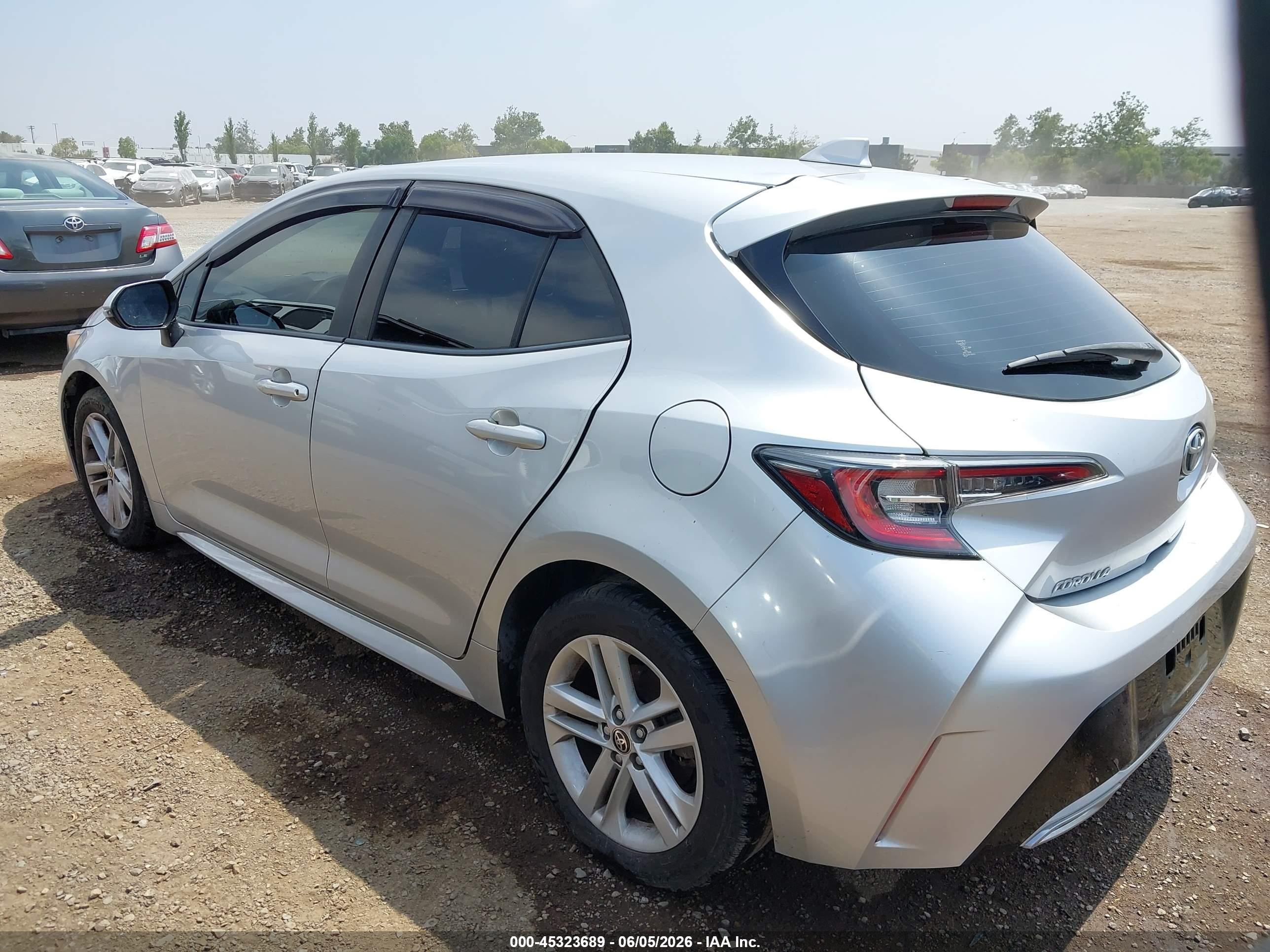 2020 Toyota Corolla Se Silver vin: JTNB4RBE4L3087491