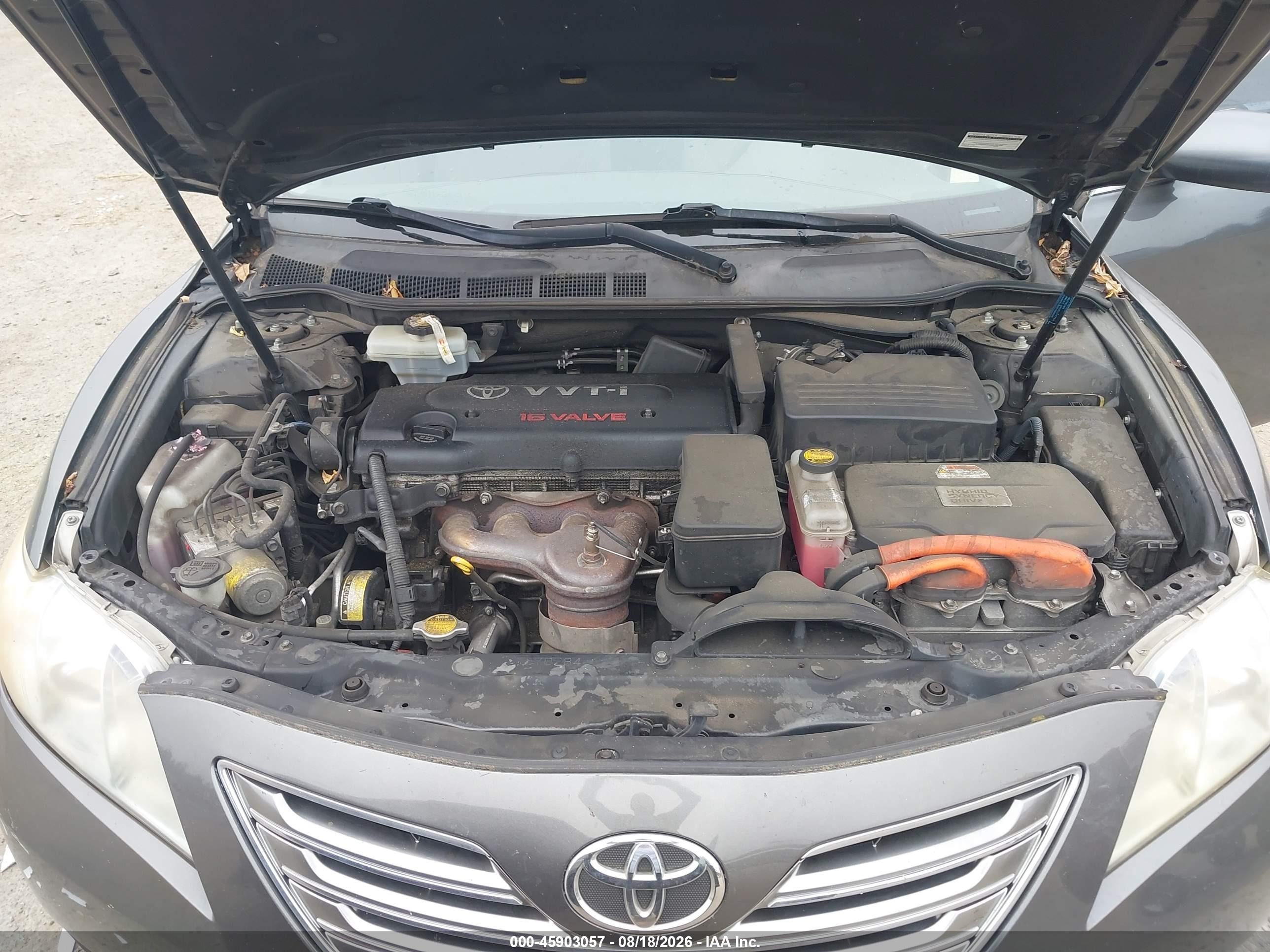 2007 Toyota Camry Hybrid   Gray vin: JTNBB46K073003102