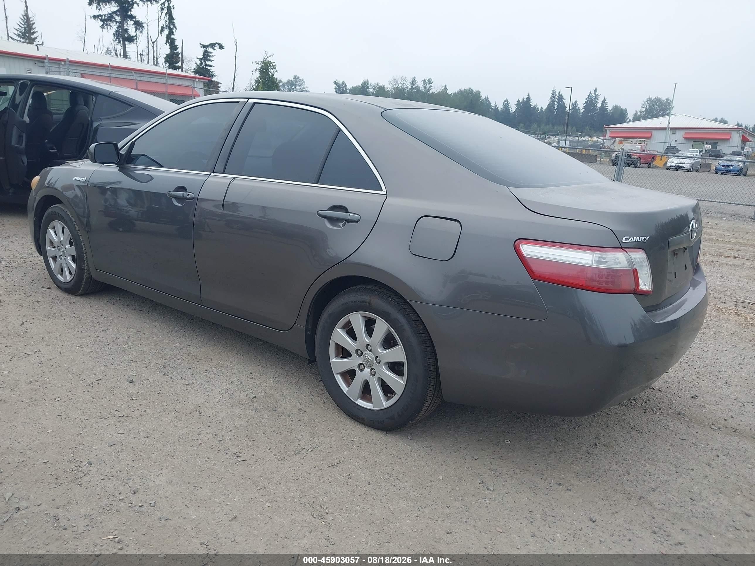 2007 Toyota Camry Hybrid   Gray vin: JTNBB46K073003102