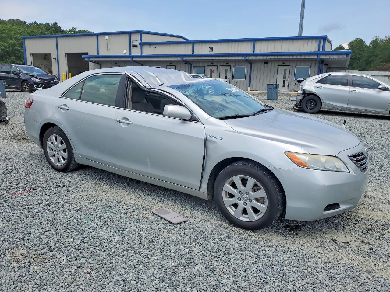 2007 Toyota Camry Hybrid Серебряный vin: JTNBB46K073011071
