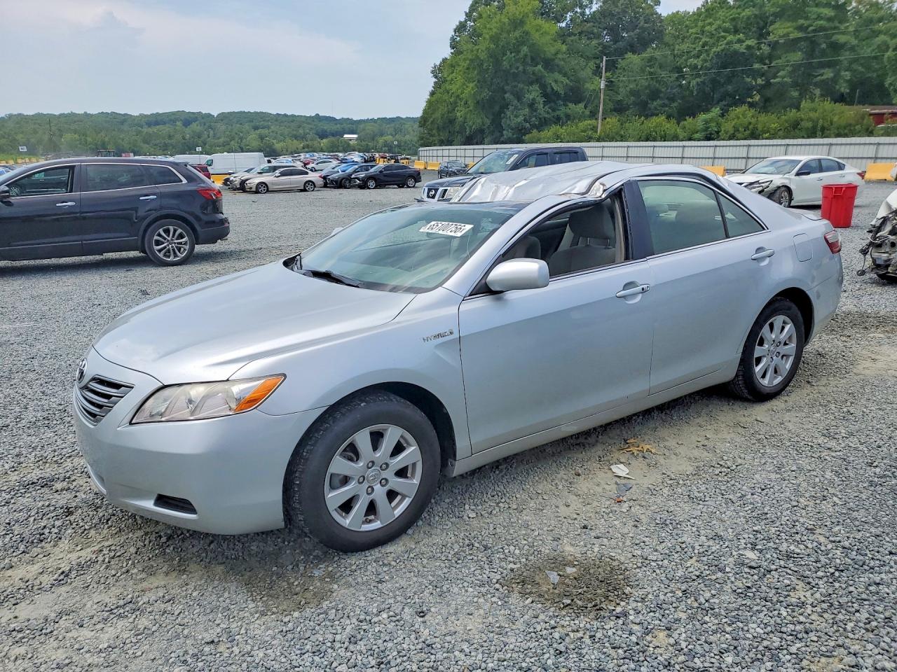2007 Toyota Camry Hybrid Серебряный vin: JTNBB46K073011071