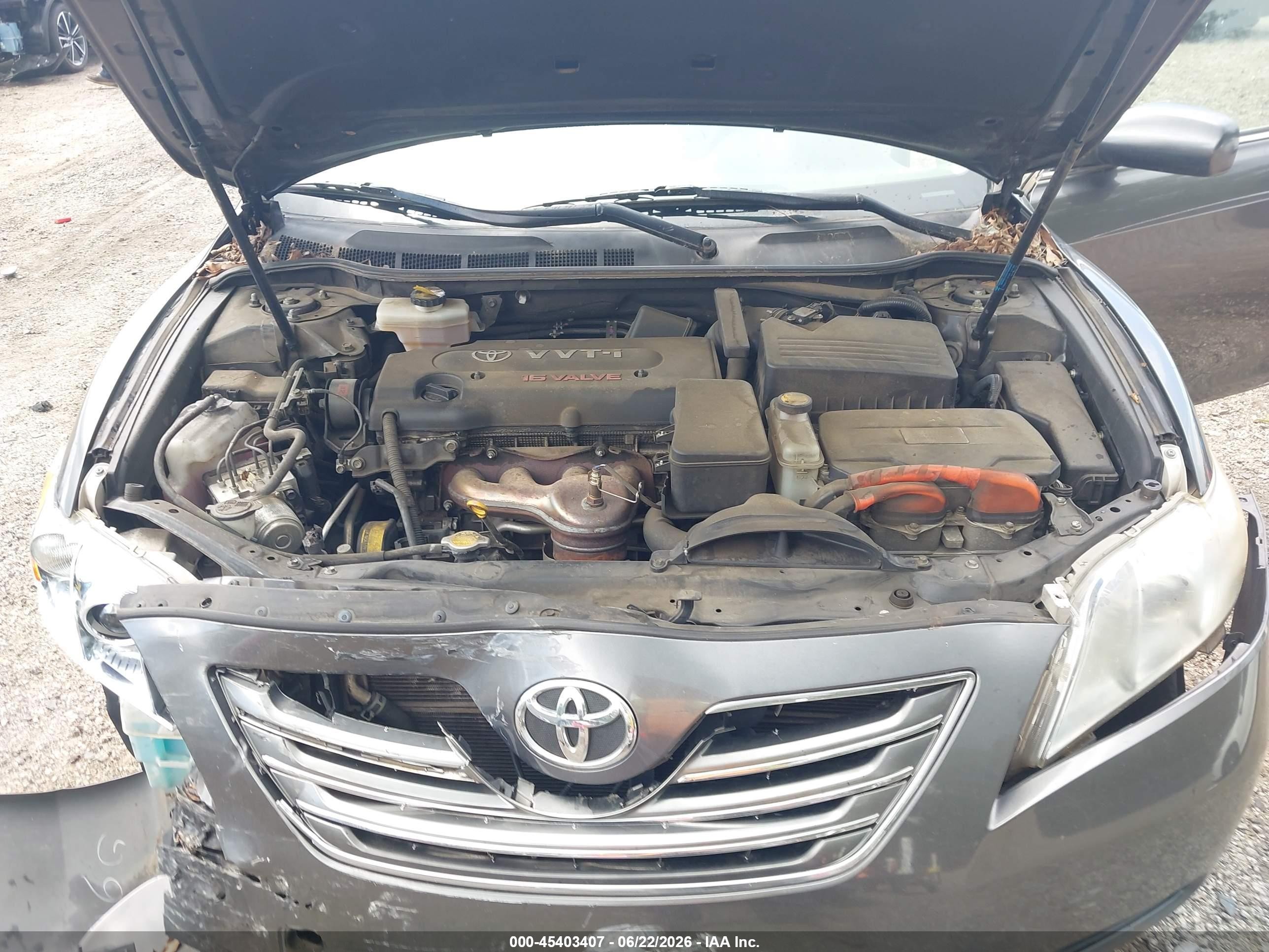 2007 Toyota Camry Hybrid   Gray vin: JTNBB46K073032244