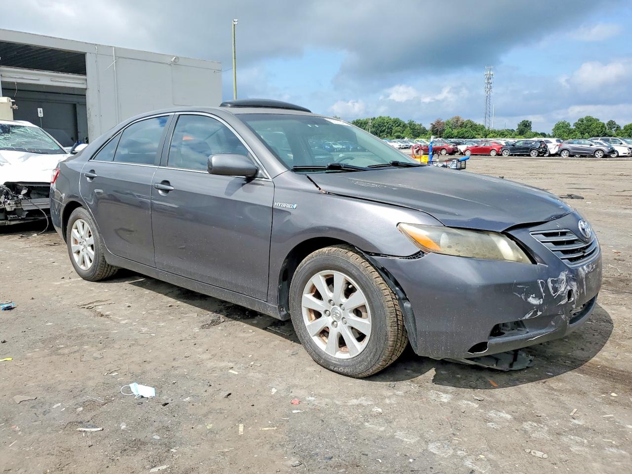 2007 Toyota Camry Hybrid Gray vin: JTNBB46K073037265