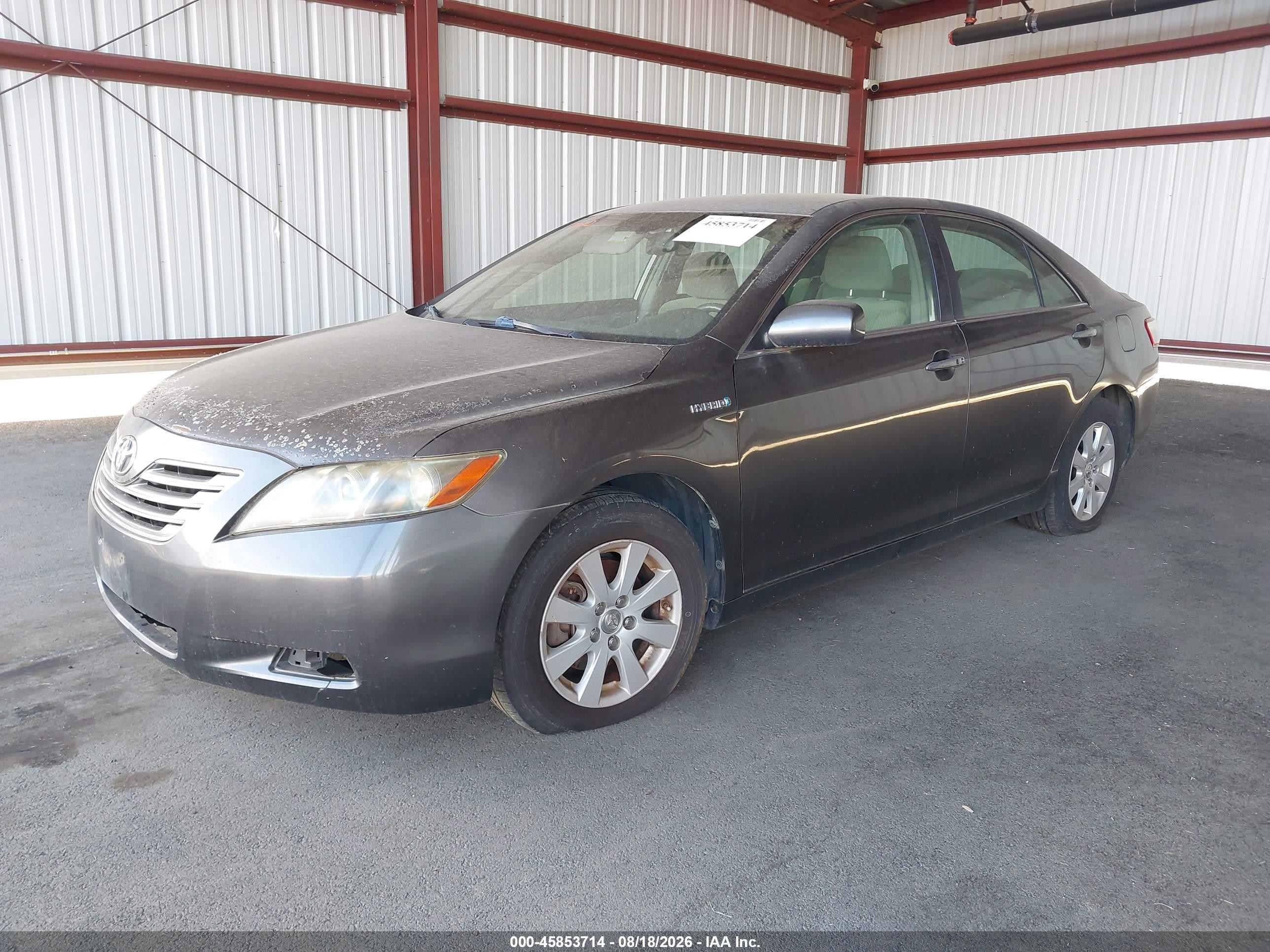 2007 Toyota Camry Hybrid   Gray vin: JTNBB46K073038612