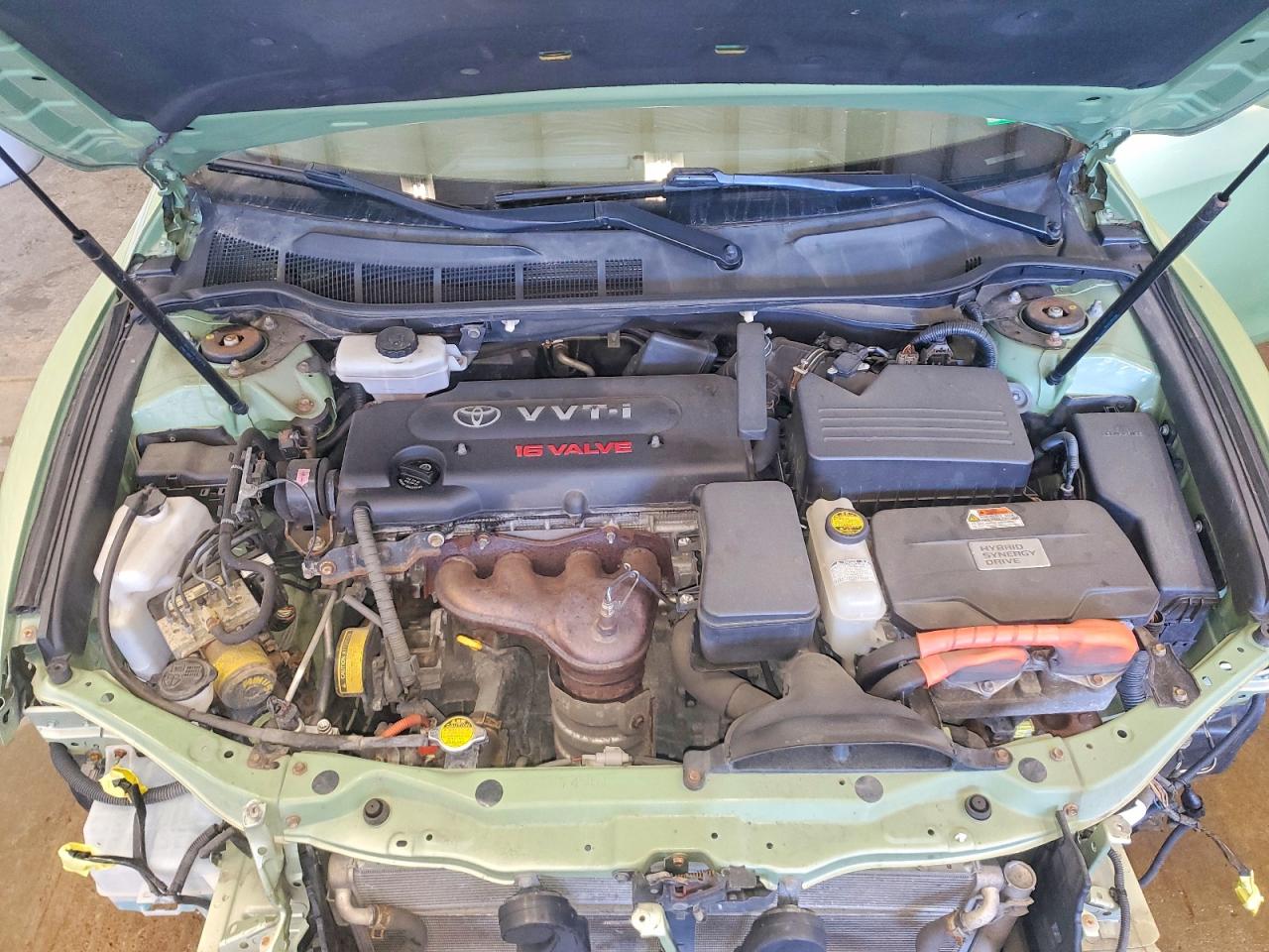 2007 Toyota Camry Hybrid Green vin: JTNBB46K073042756