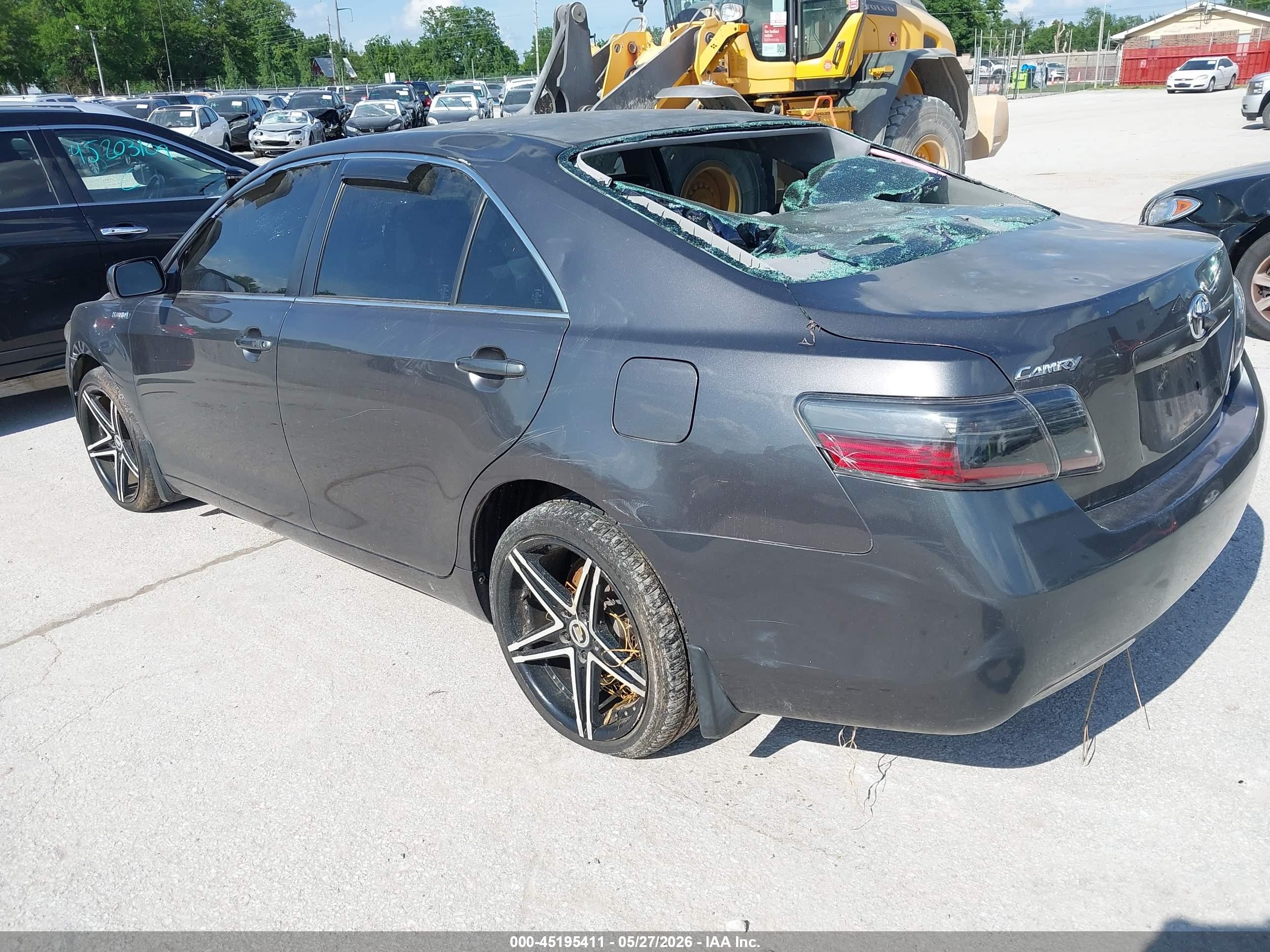 2007 Toyota Camry Hybrid   Gray vin: JTNBB46K073042966