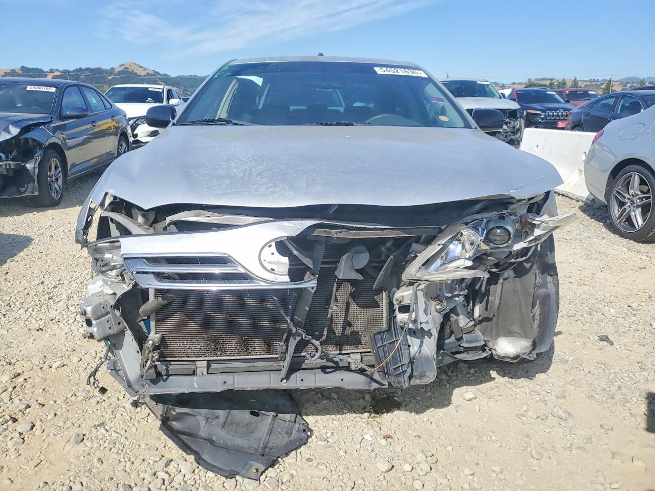 2007 Toyota Camry Hybrid Серебряный vin: JTNBB46K073043051