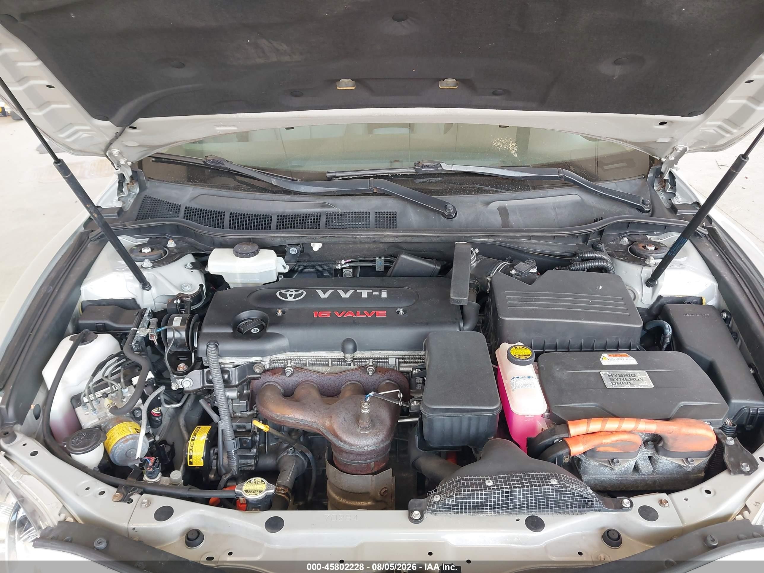 2007 Toyota Camry Hybrid Silver vin: JTNBB46K073044555