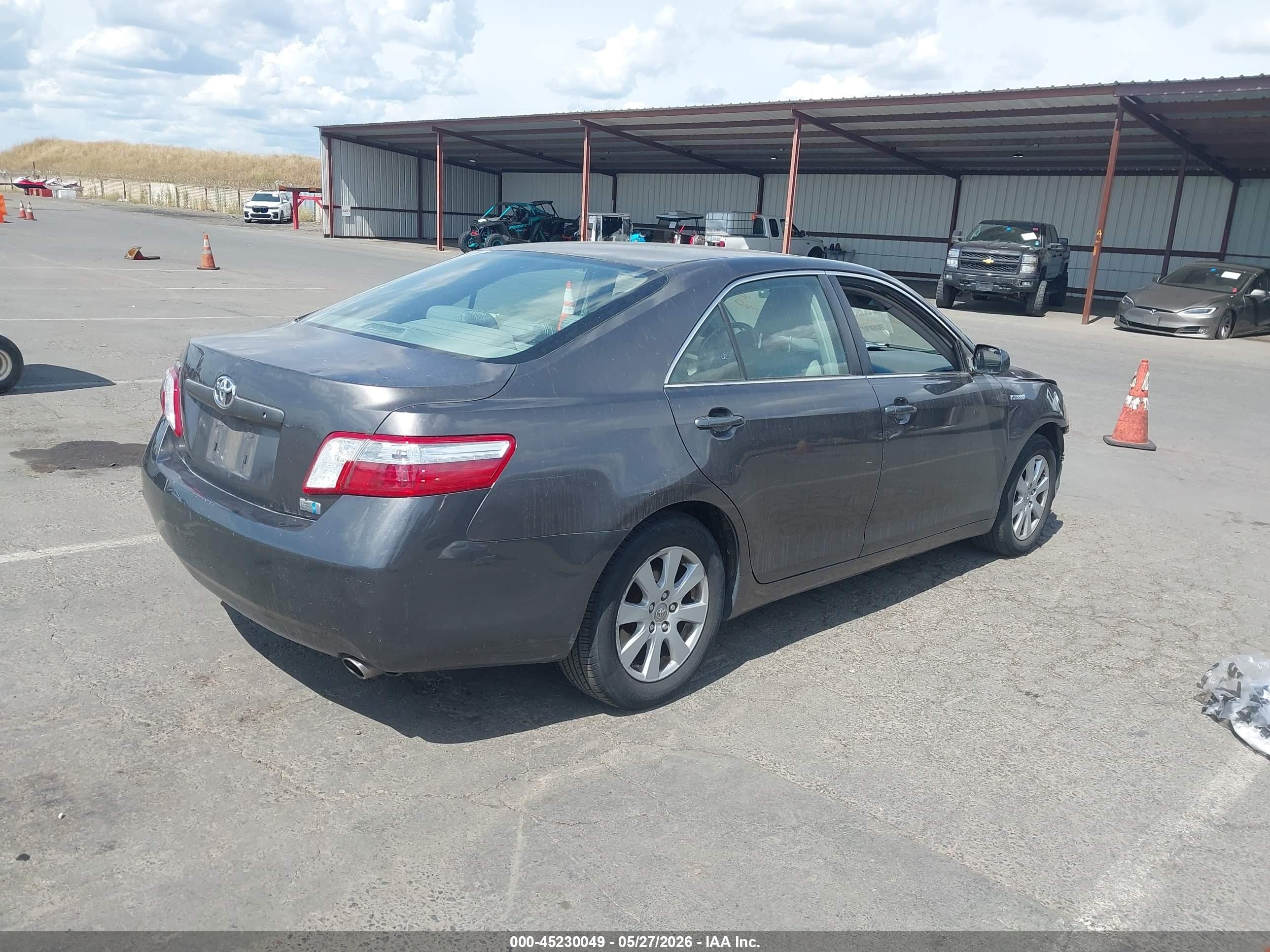2008 Toyota Camry Hybrid   Gray vin: JTNBB46K083045156