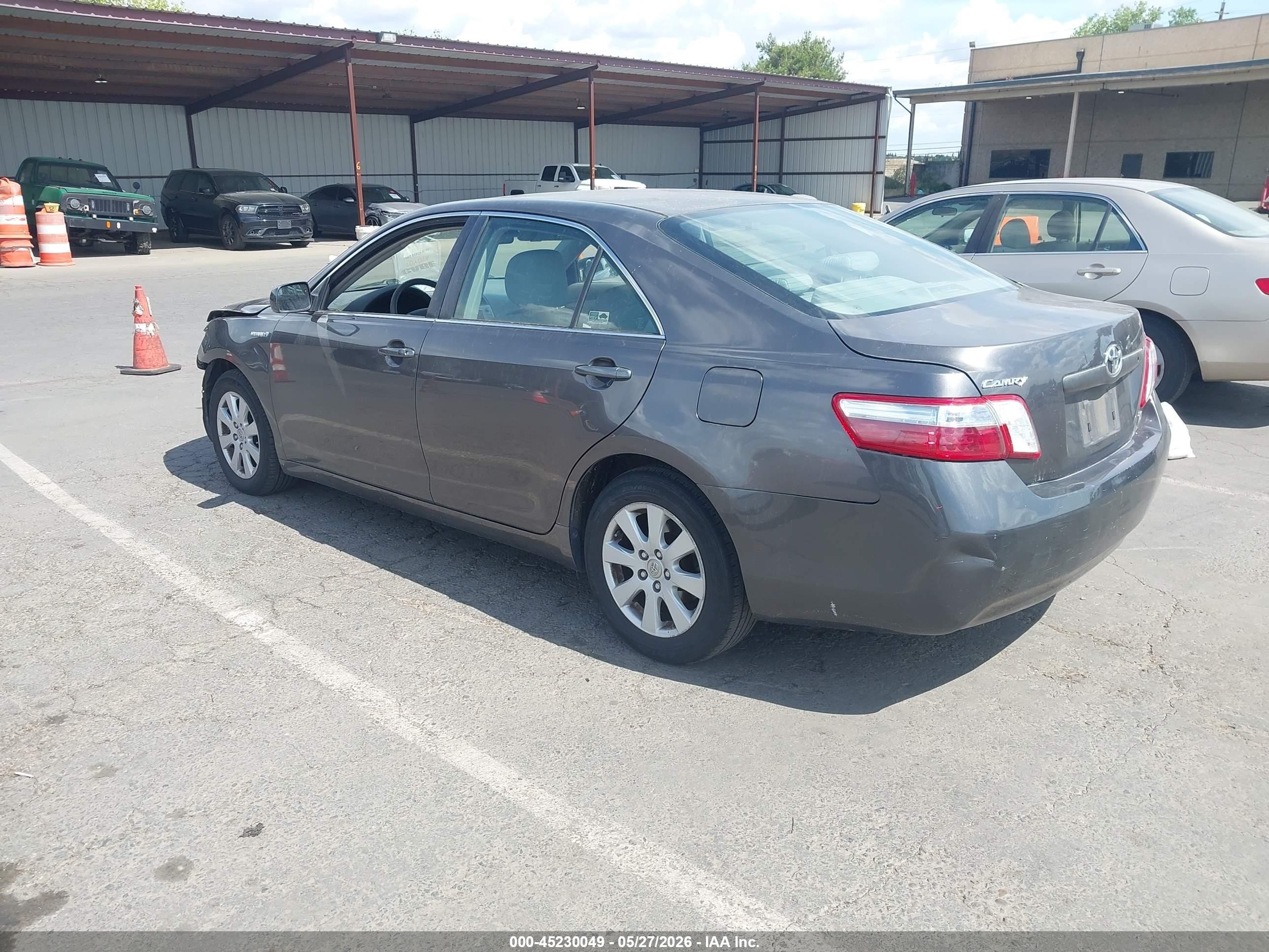 2008 Toyota Camry Hybrid   Gray vin: JTNBB46K083045156