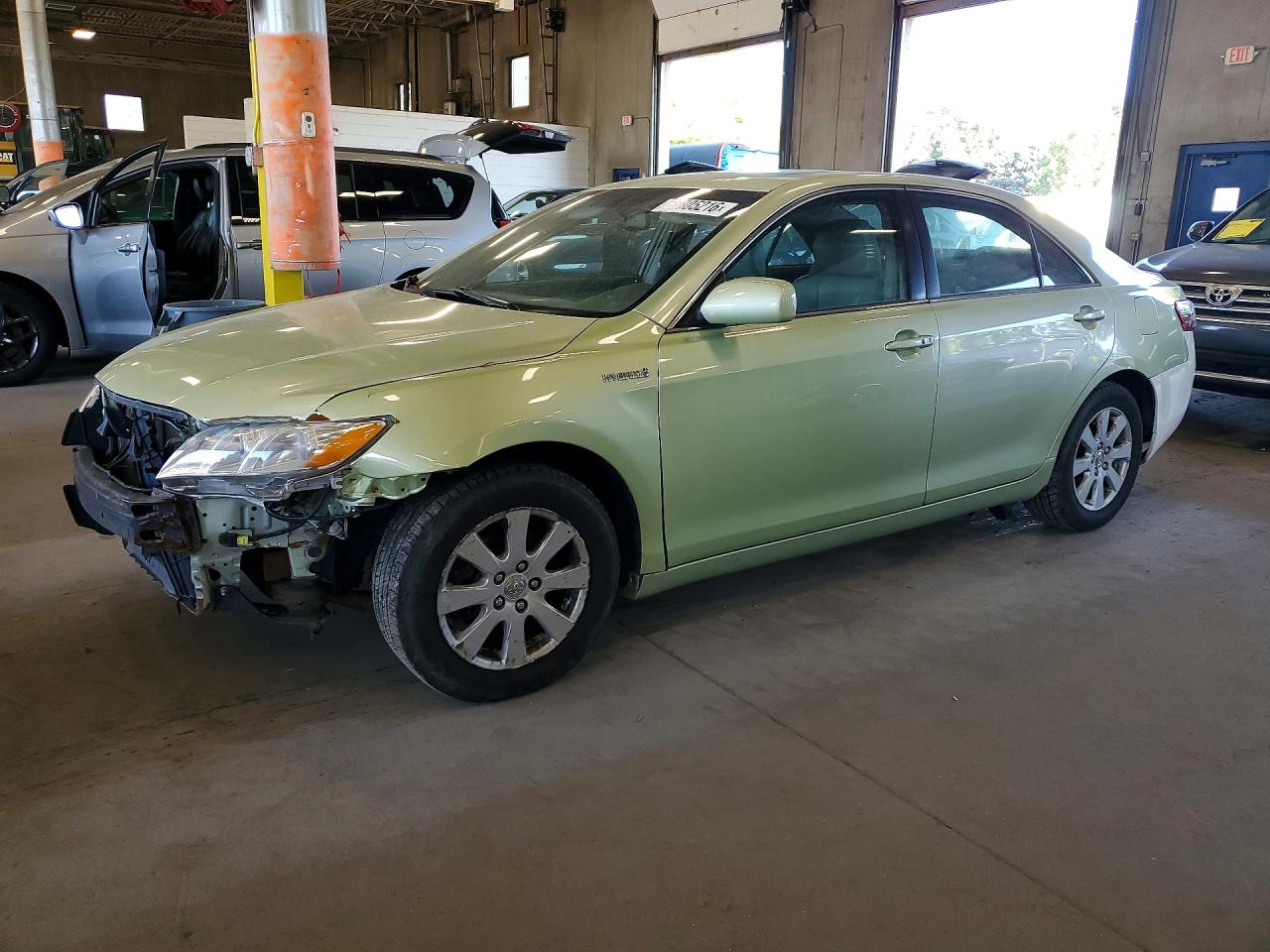 2008 Toyota Camry Hybrid Зеленый vin: JTNBB46K083045576