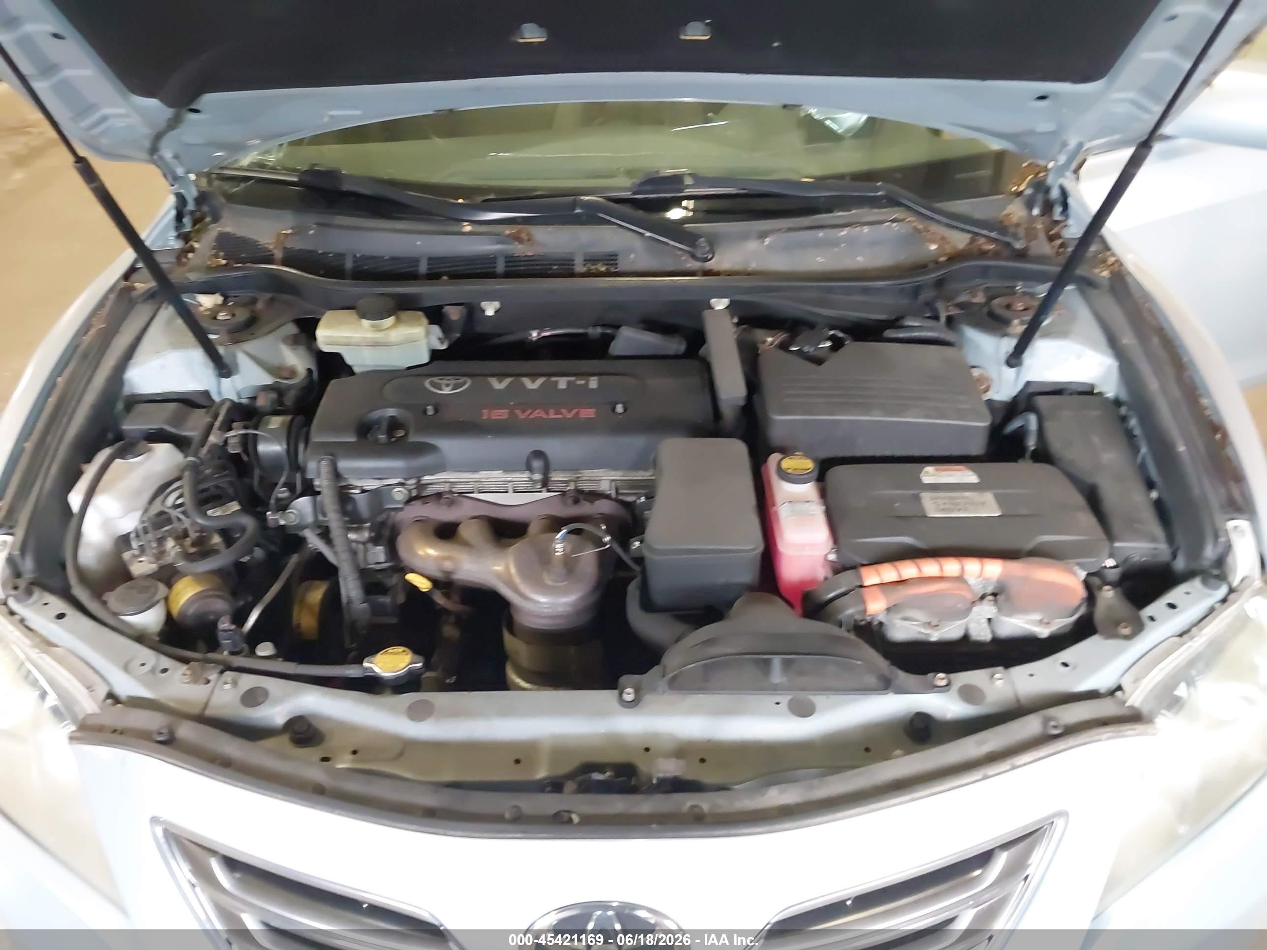 2008 Toyota Camry Hybrid Blue vin: JTNBB46K083045772
