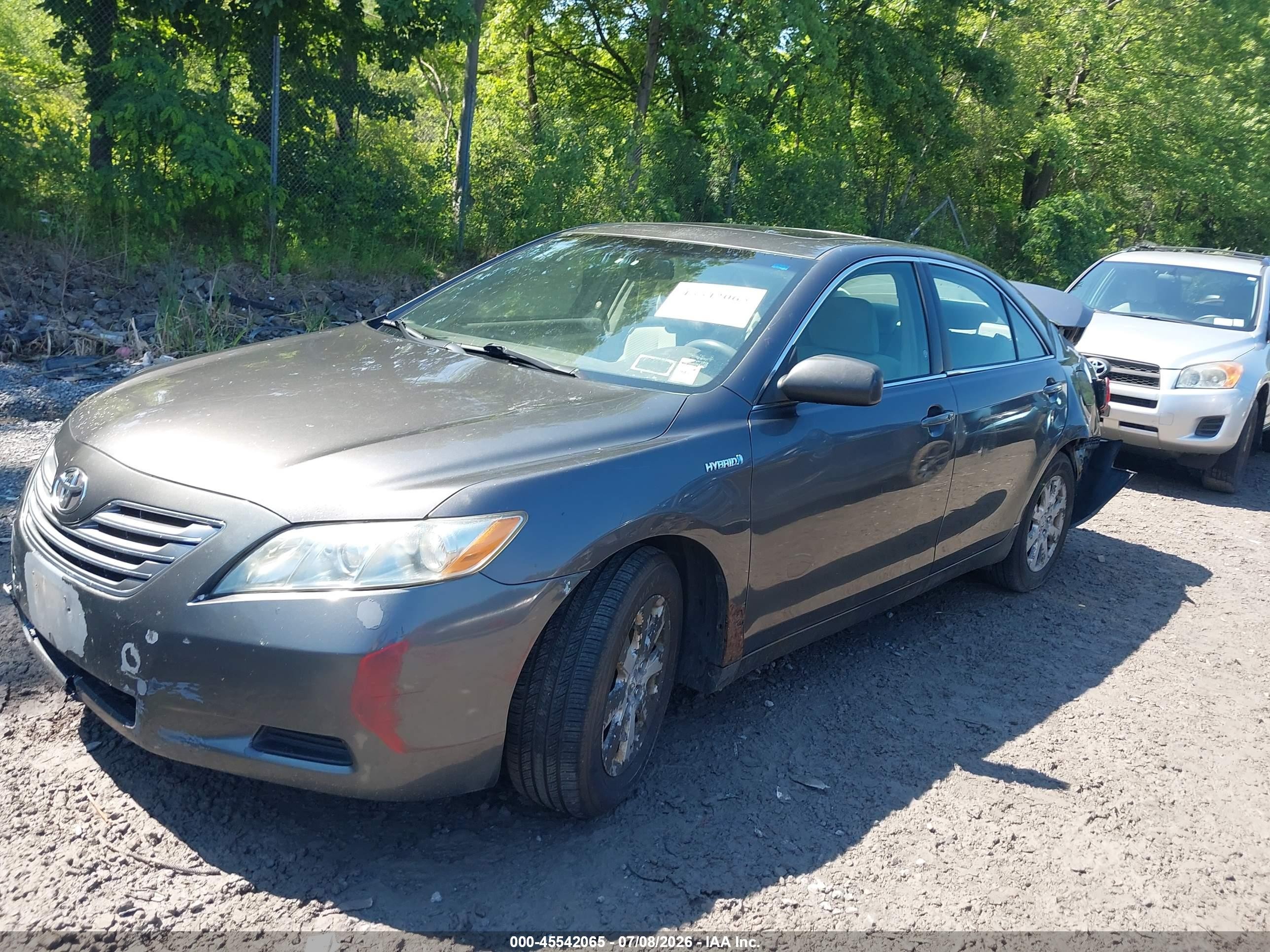 2007 Toyota Camry Hybrid   Gray vin: JTNBB46K173035461