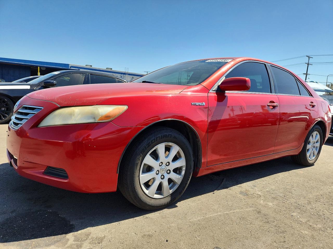 2007 Toyota Camry Hybrid Бордовый vin: JTNBB46K273004056