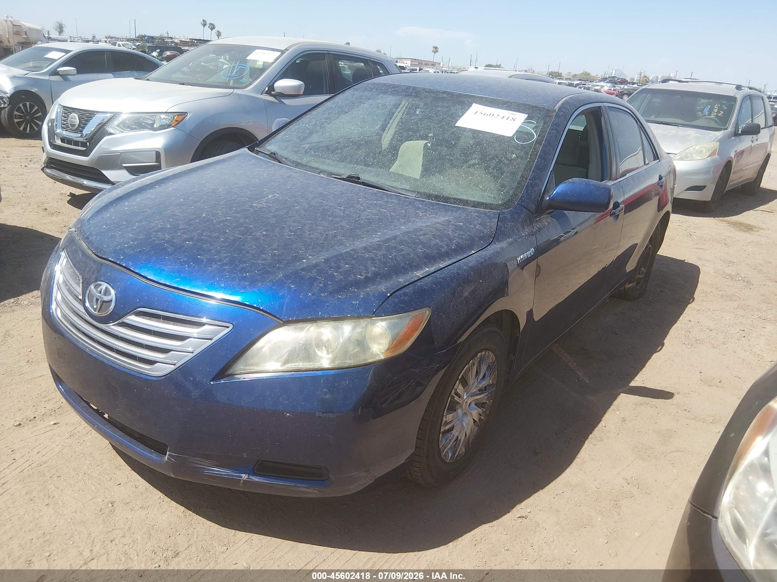 2009 Toyota Camry Hybrid   Blue vin: JTNBB46K293053115