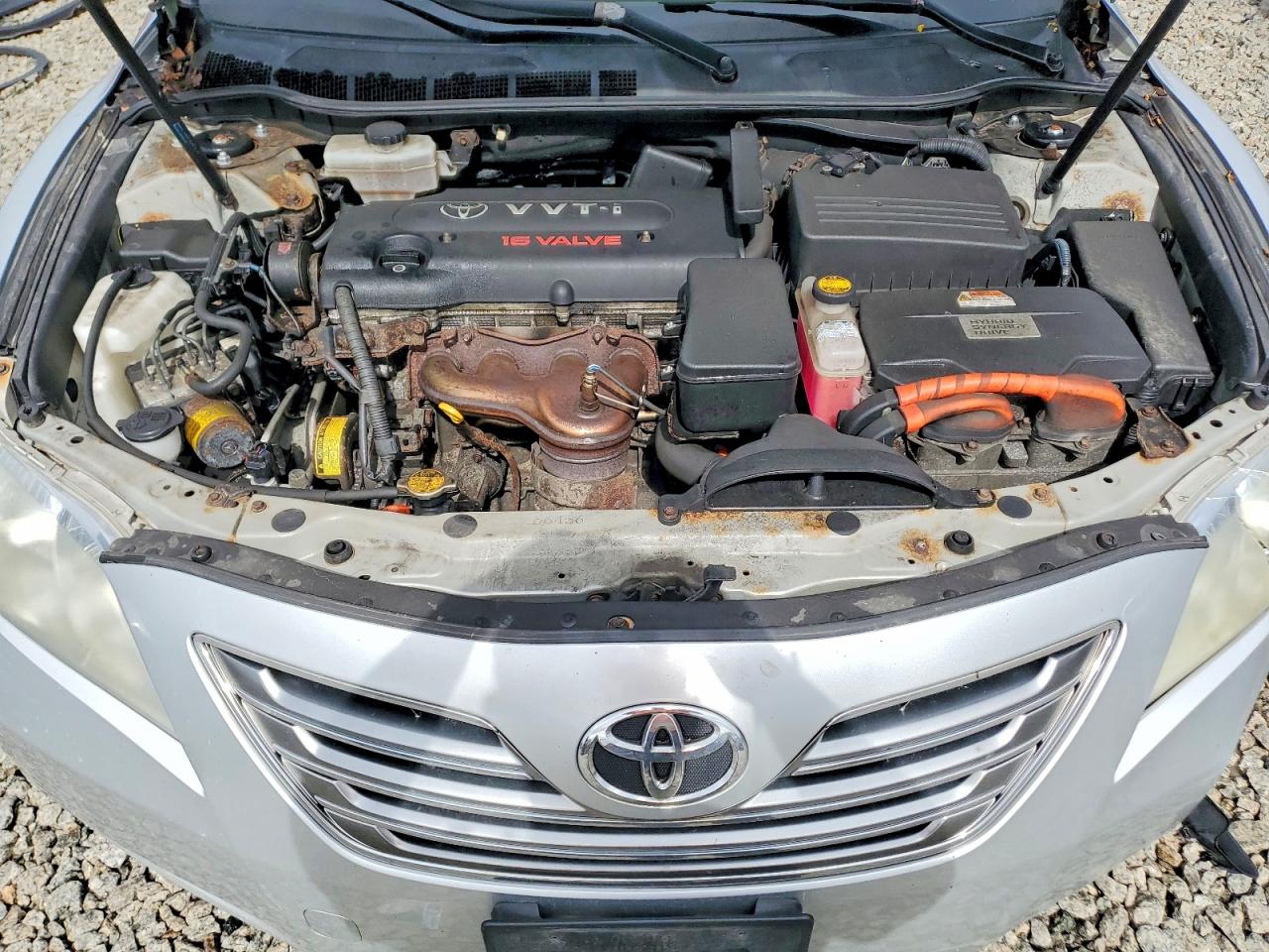 2007 Toyota Camry Hybrid Silver vin: JTNBB46K373017477