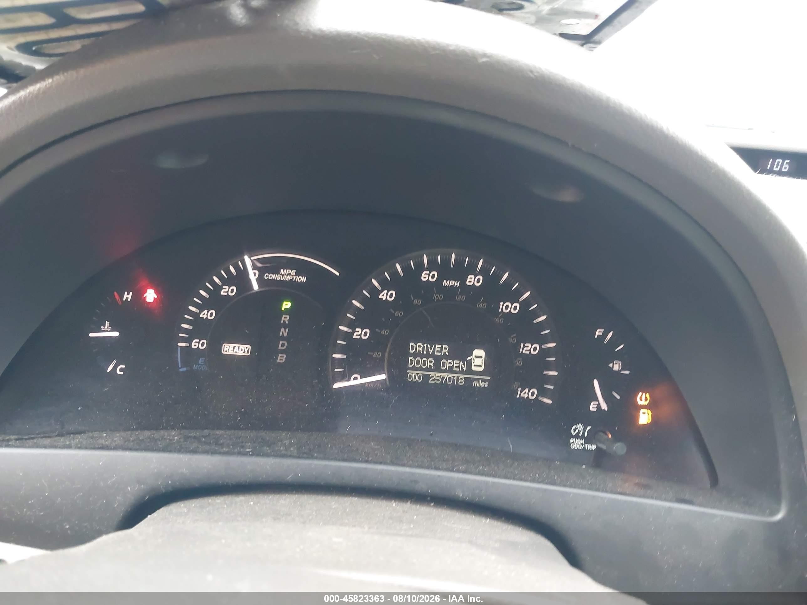 2007 Toyota Camry Hybrid   White vin: JTNBB46K473011882