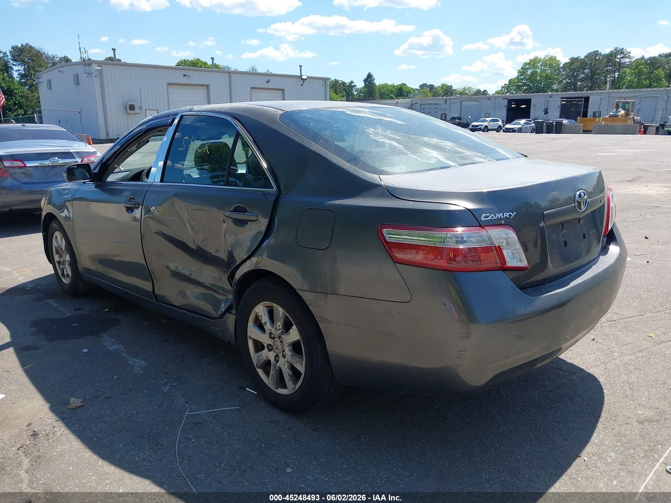 2007 Toyota Camry Hybrid   Серый vin: JTNBB46K473033560