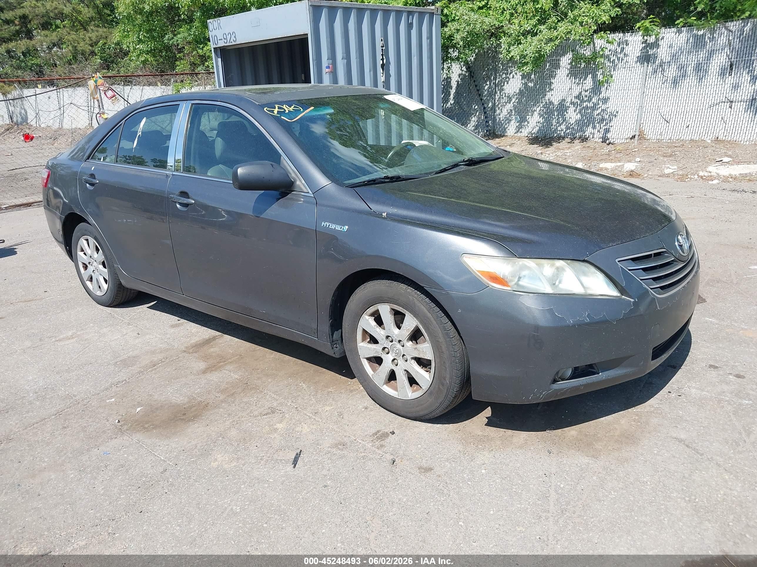 2007 Toyota Camry Hybrid   Серый vin: JTNBB46K473033560
