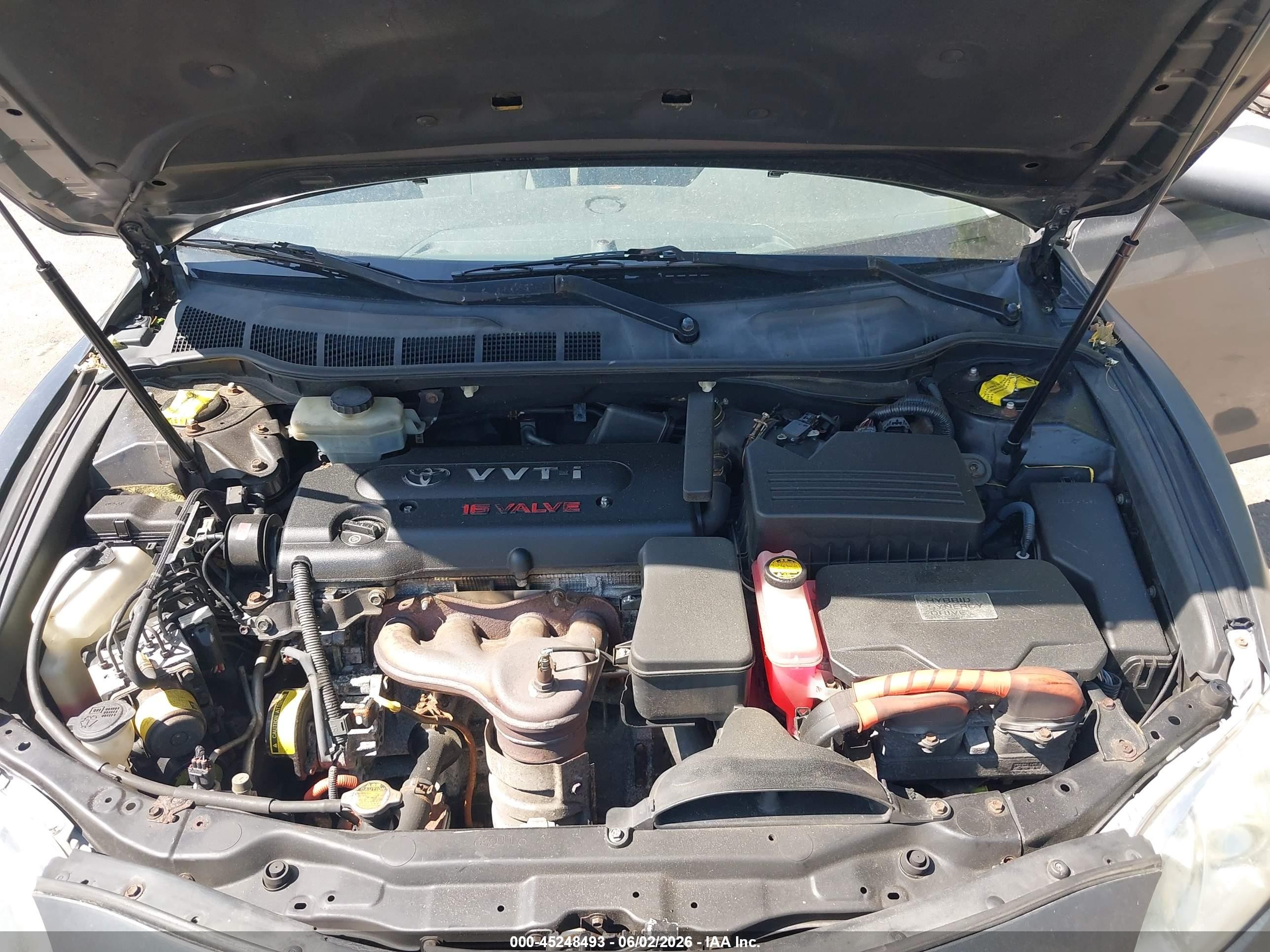 2007 Toyota Camry Hybrid   Серый vin: JTNBB46K473033560