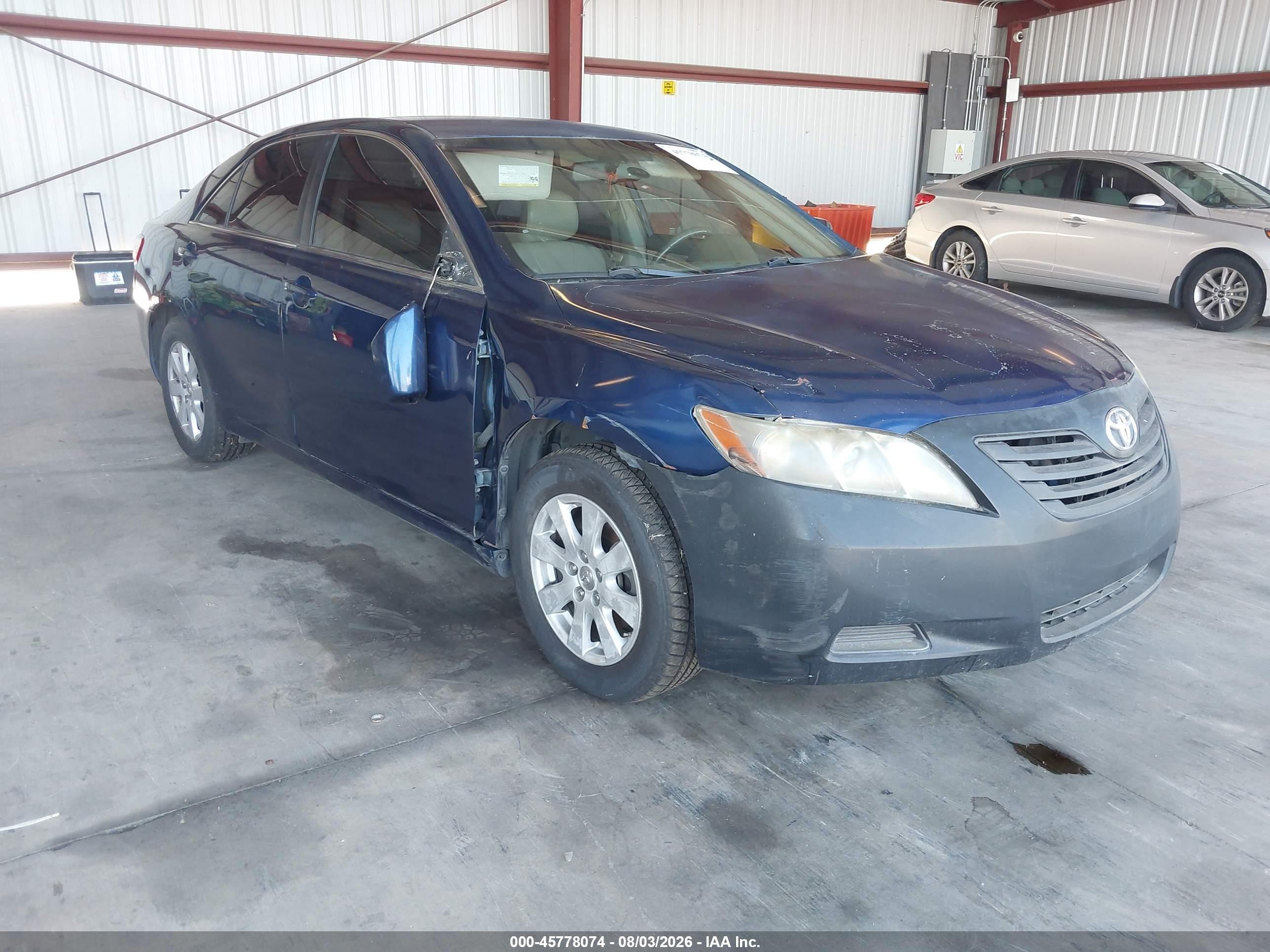 2007 Toyota Camry Hybrid   Blue vin: JTNBB46K473040802