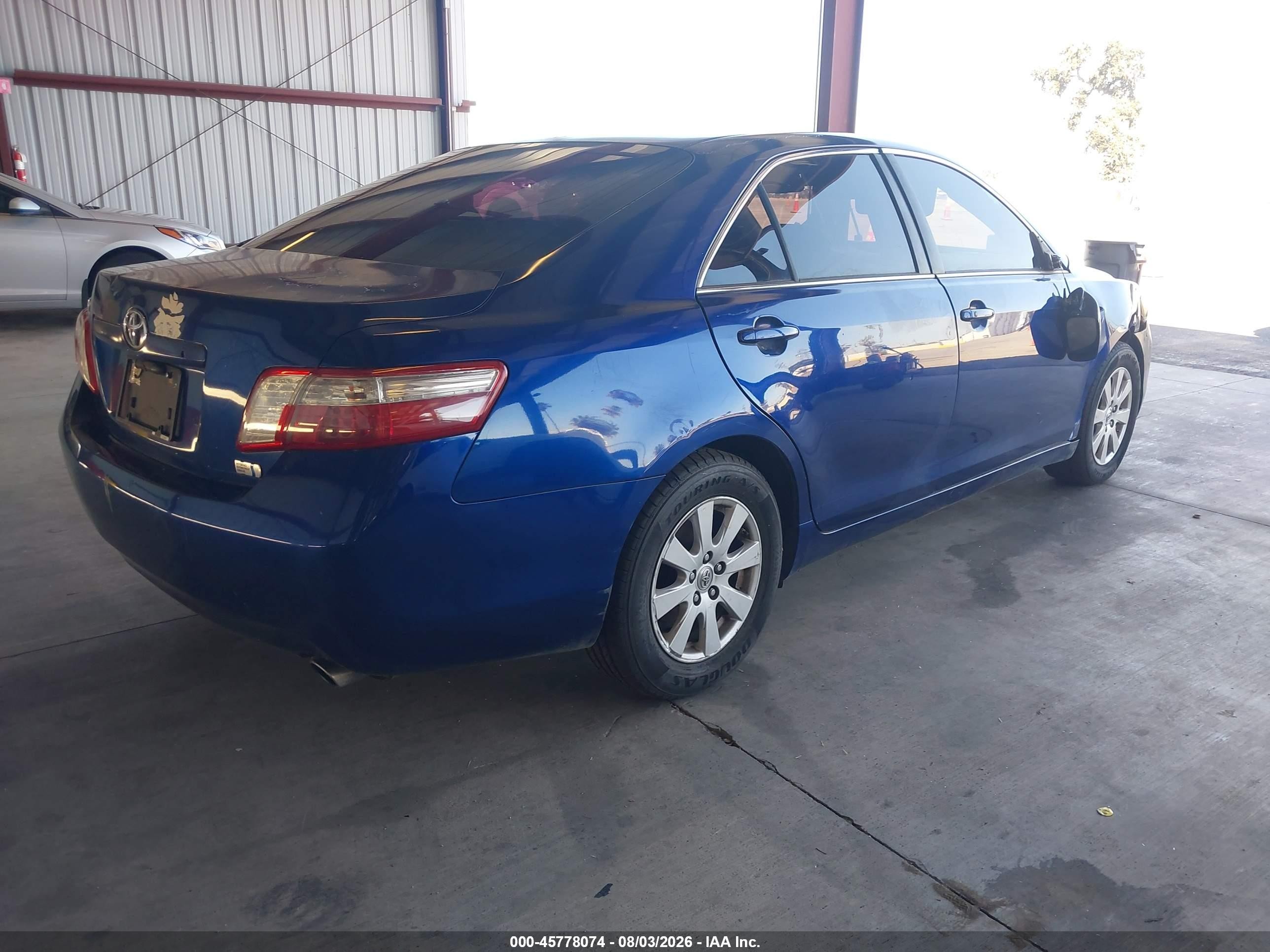 2007 Toyota Camry Hybrid   Blue vin: JTNBB46K473040802