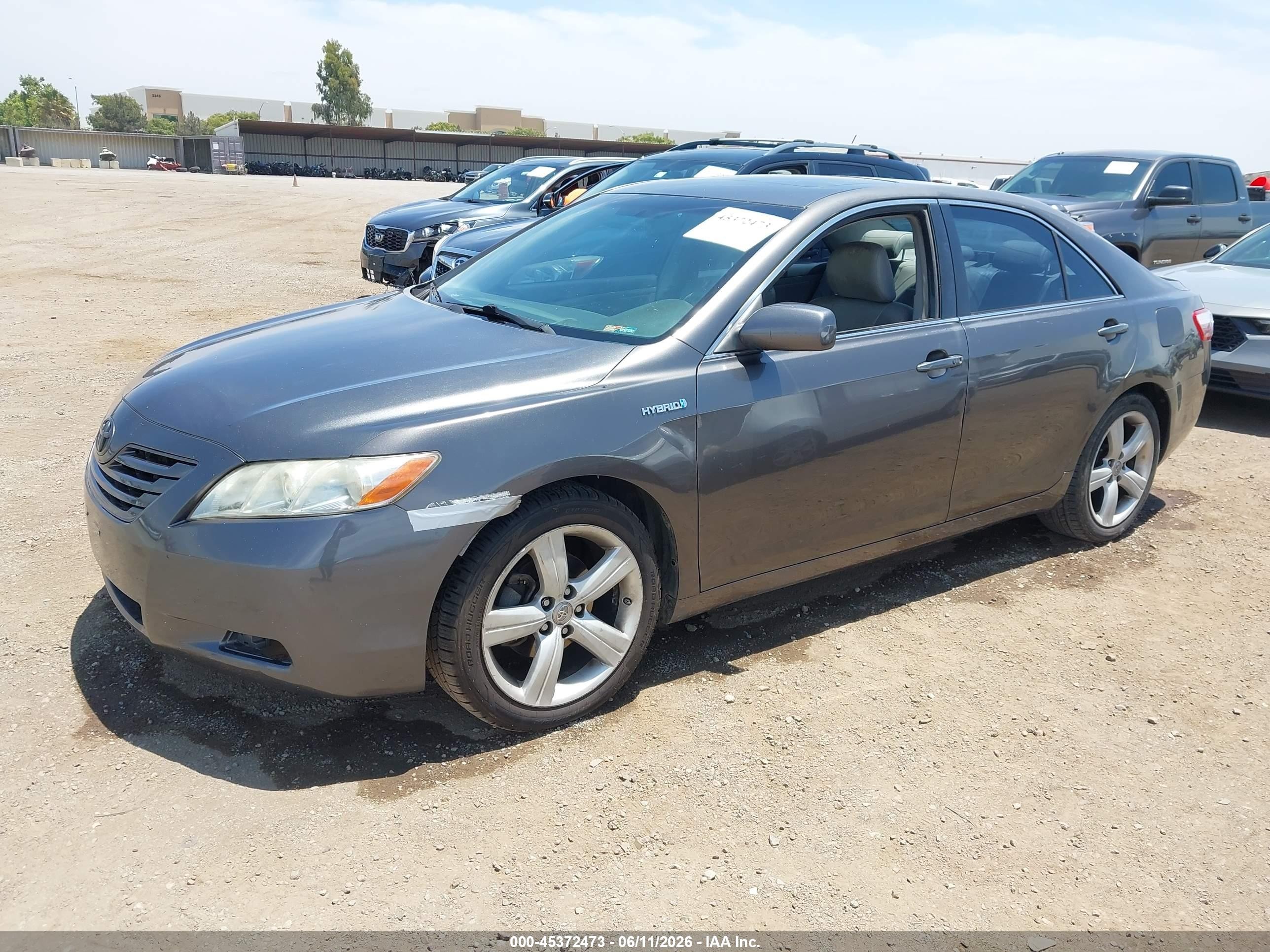 2008 Toyota Camry Hybrid   Gray vin: JTNBB46K483048111
