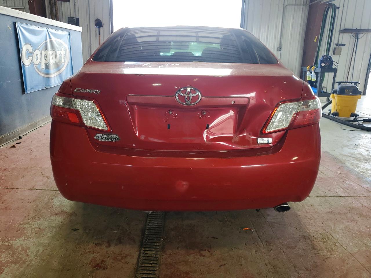 2007 Toyota Camry Hybrid Red vin: JTNBB46K573029503