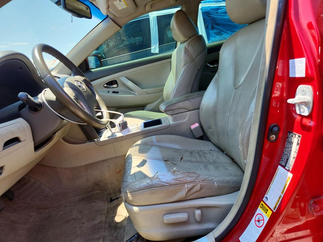 2007 Toyota Camry Hybrid Red vin: JTNBB46K573029503
