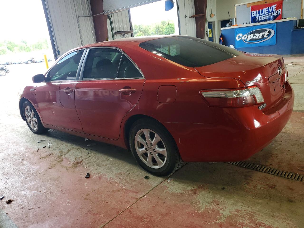 2007 Toyota Camry Hybrid Red vin: JTNBB46K573029503