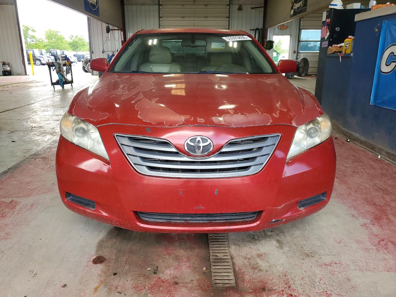 2007 Toyota Camry Hybrid Red vin: JTNBB46K573029503
