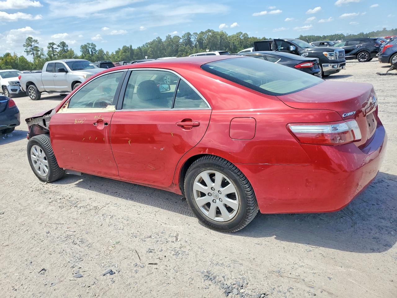 2007 Toyota Camry Hybrid Красный vin: JTNBB46K673033348
